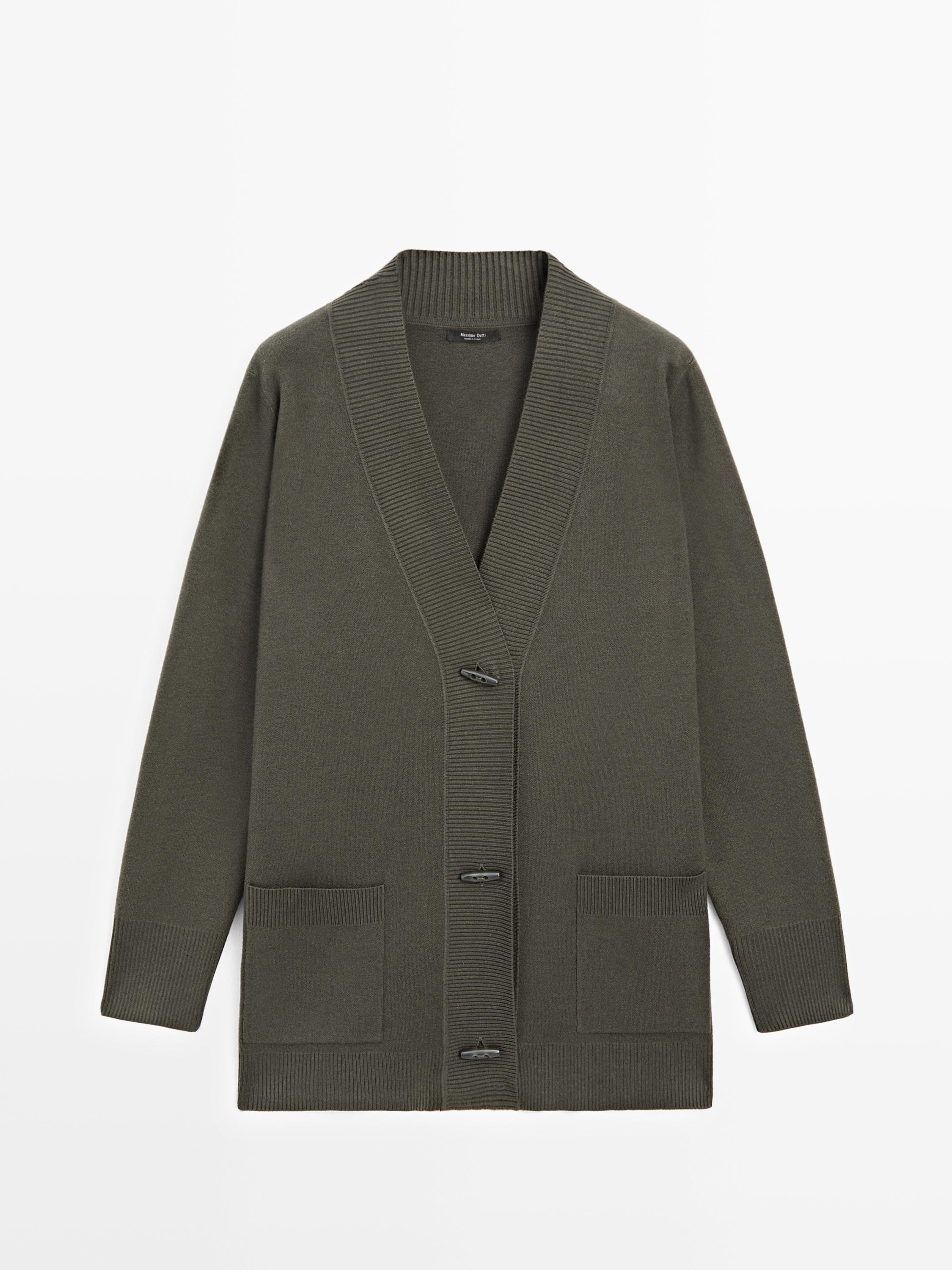 Long cardigan with button details