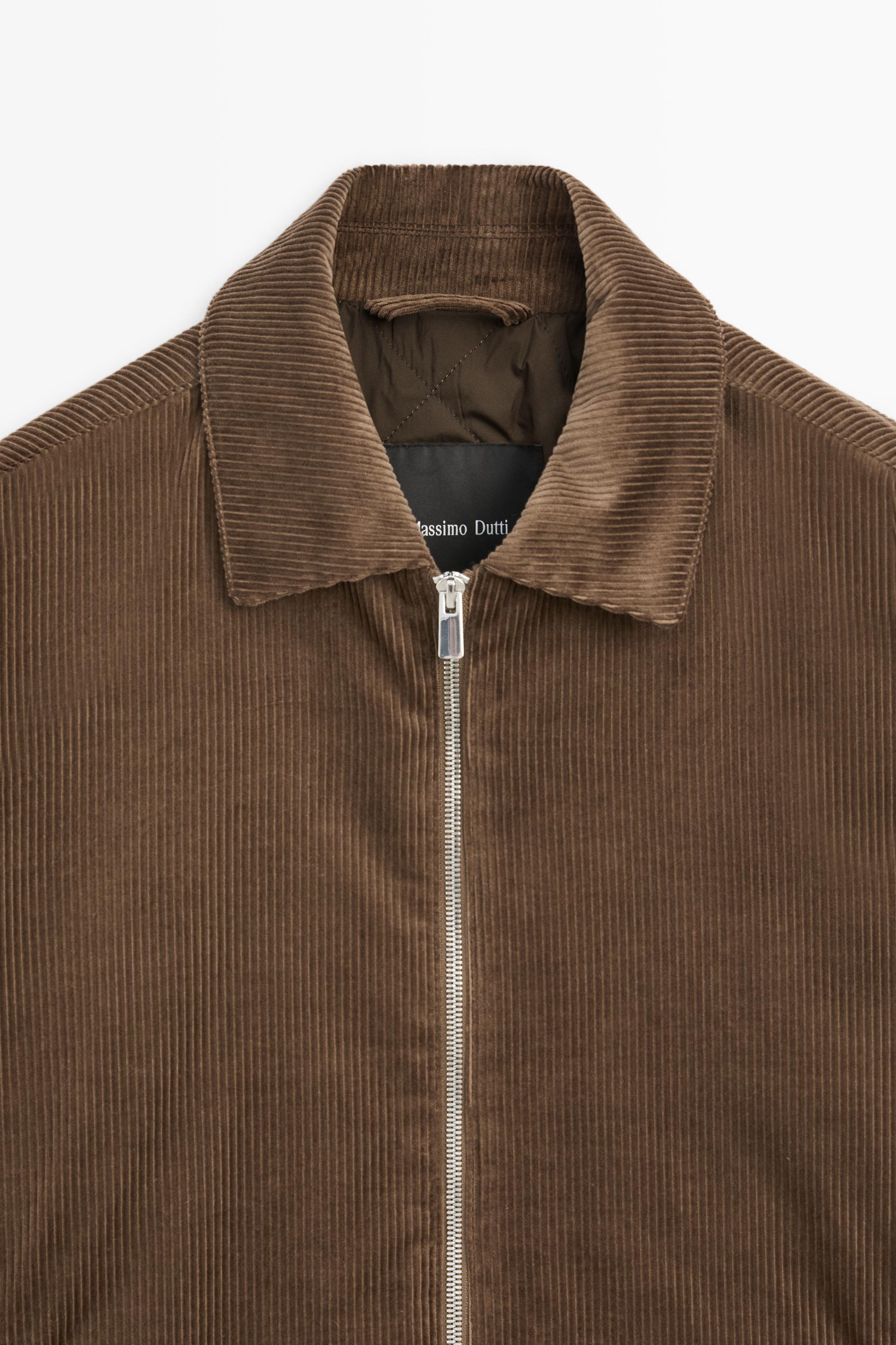 Massimo Dutti Süet dokulu fermuarlı ceket görsel 2
