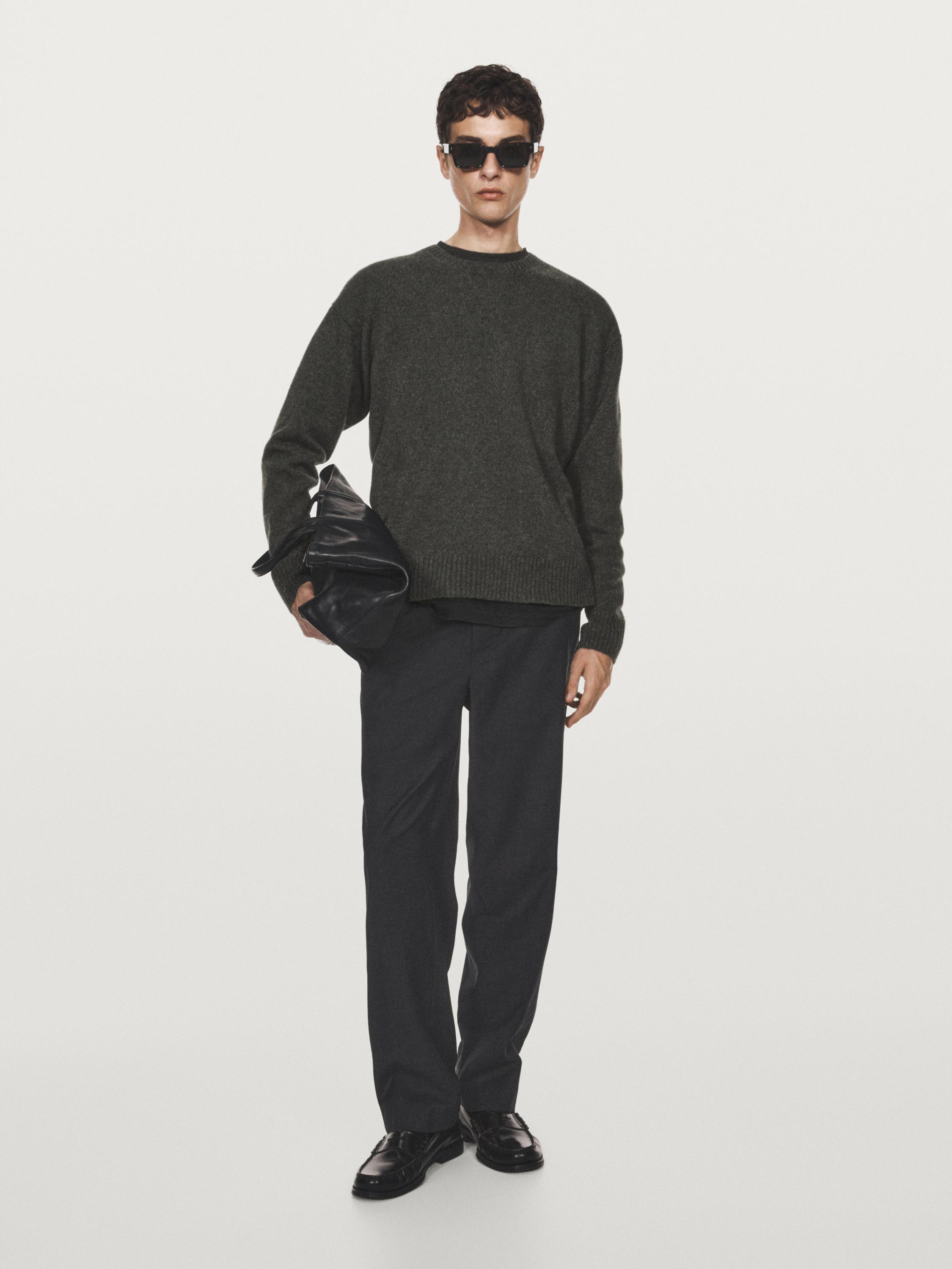 100% cashmere knit sweater