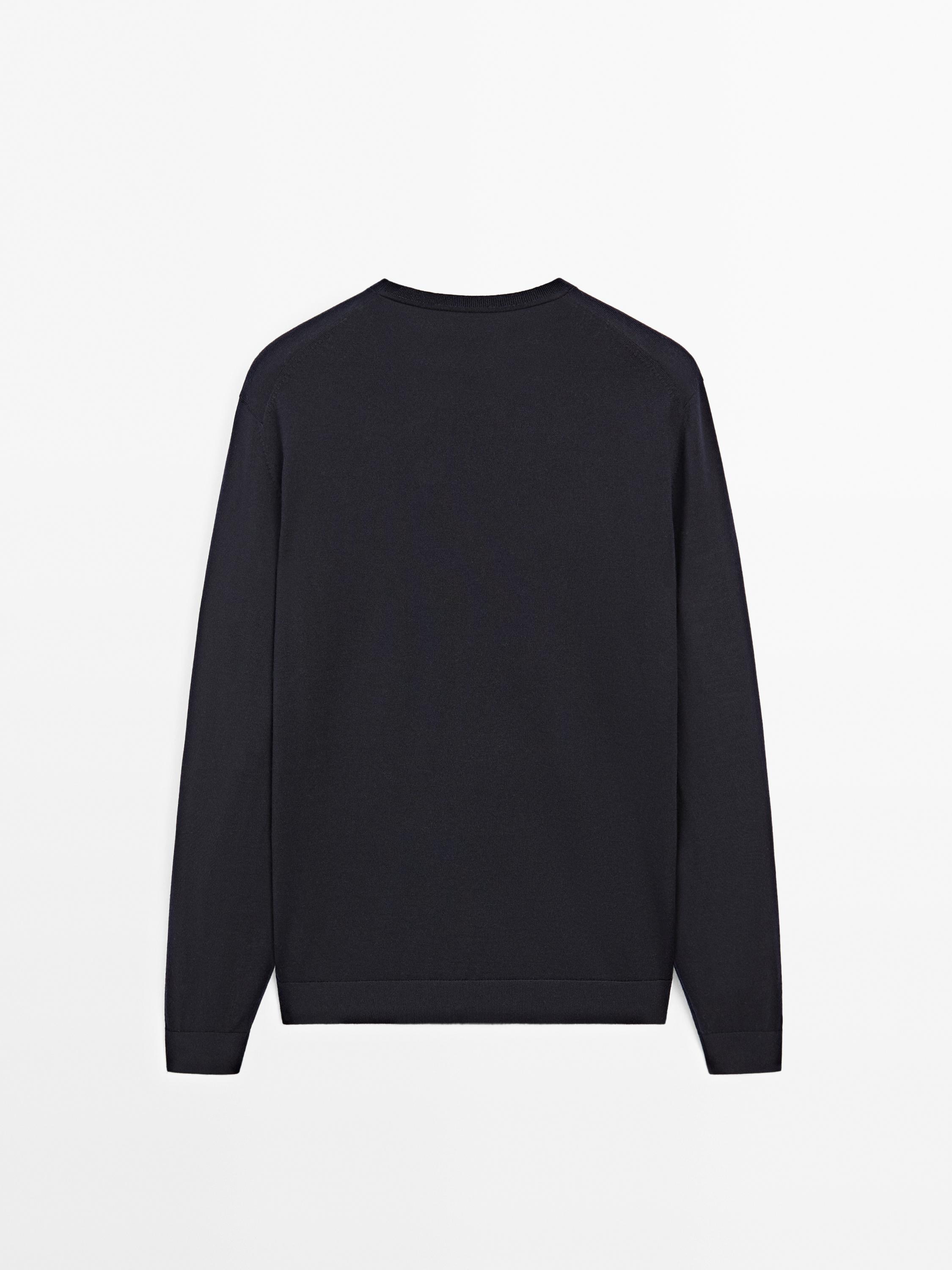 100% merino wool knit sweater