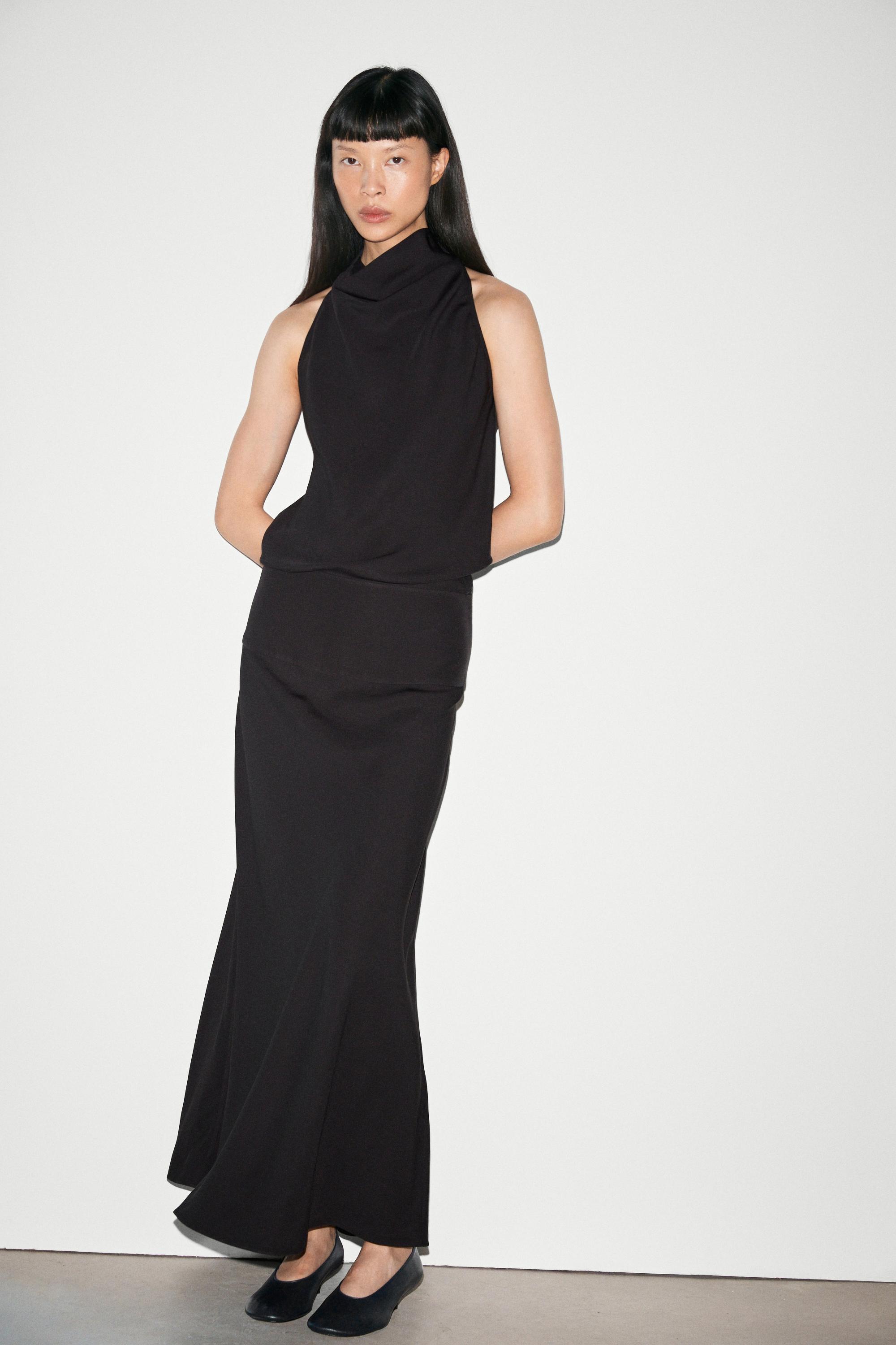 massimo dutti halter dress Women's Dresses - Linen