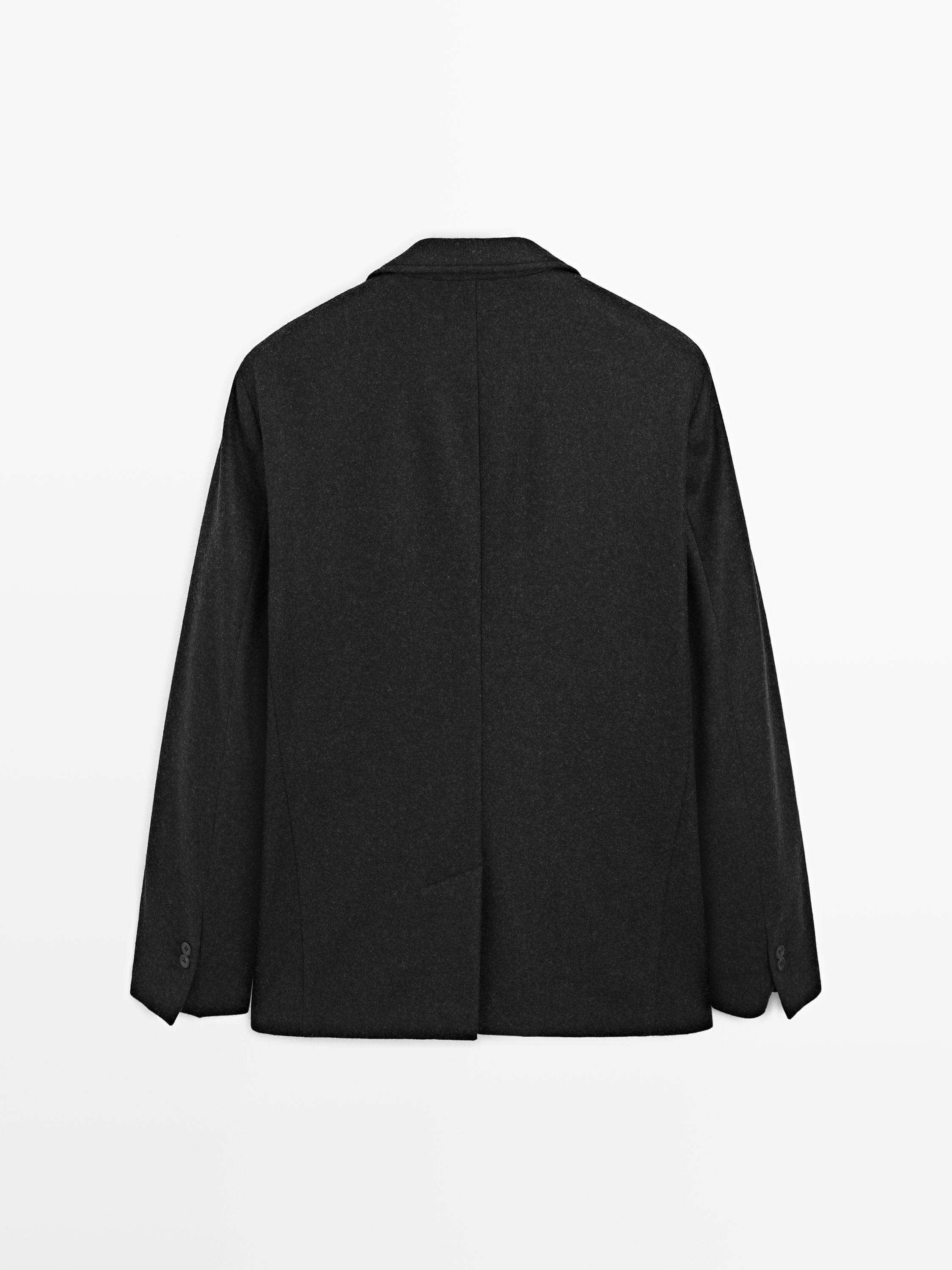 Anzugjacke aus Wollmischgewebe