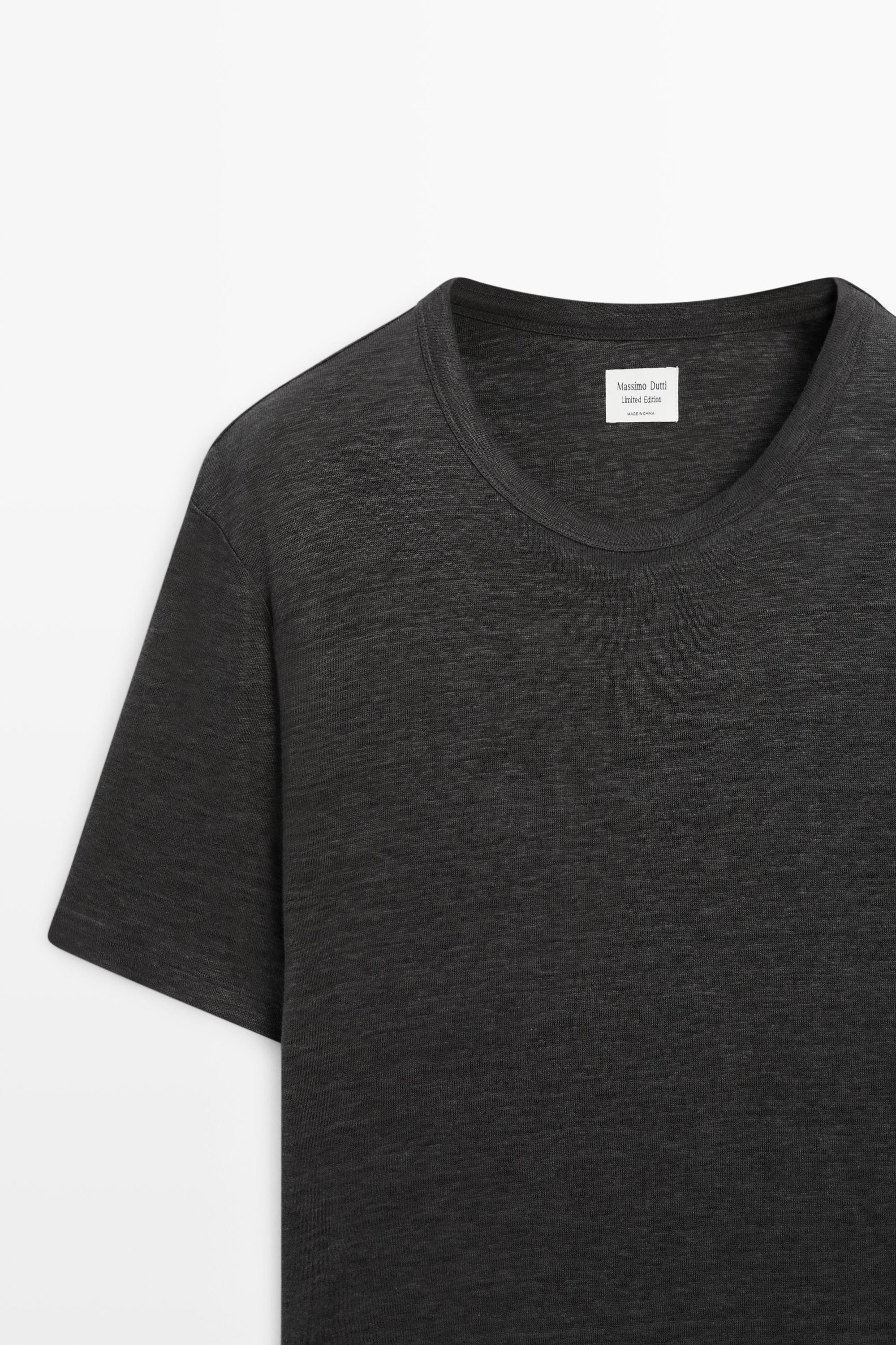 100% linen short sleeve T-shirt - LIMITED EDITION — LEAD