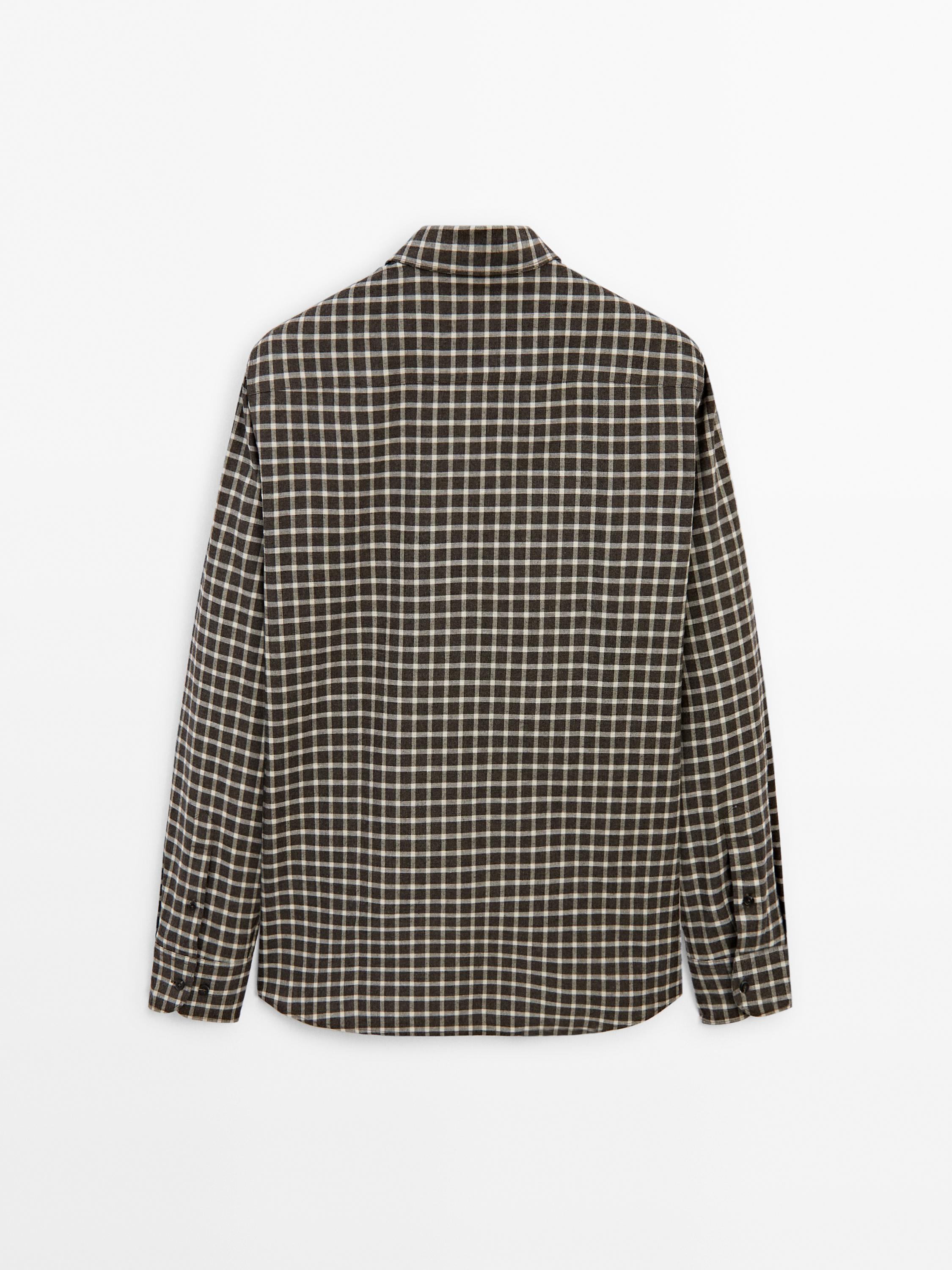 100% cotton regular fit check shirt