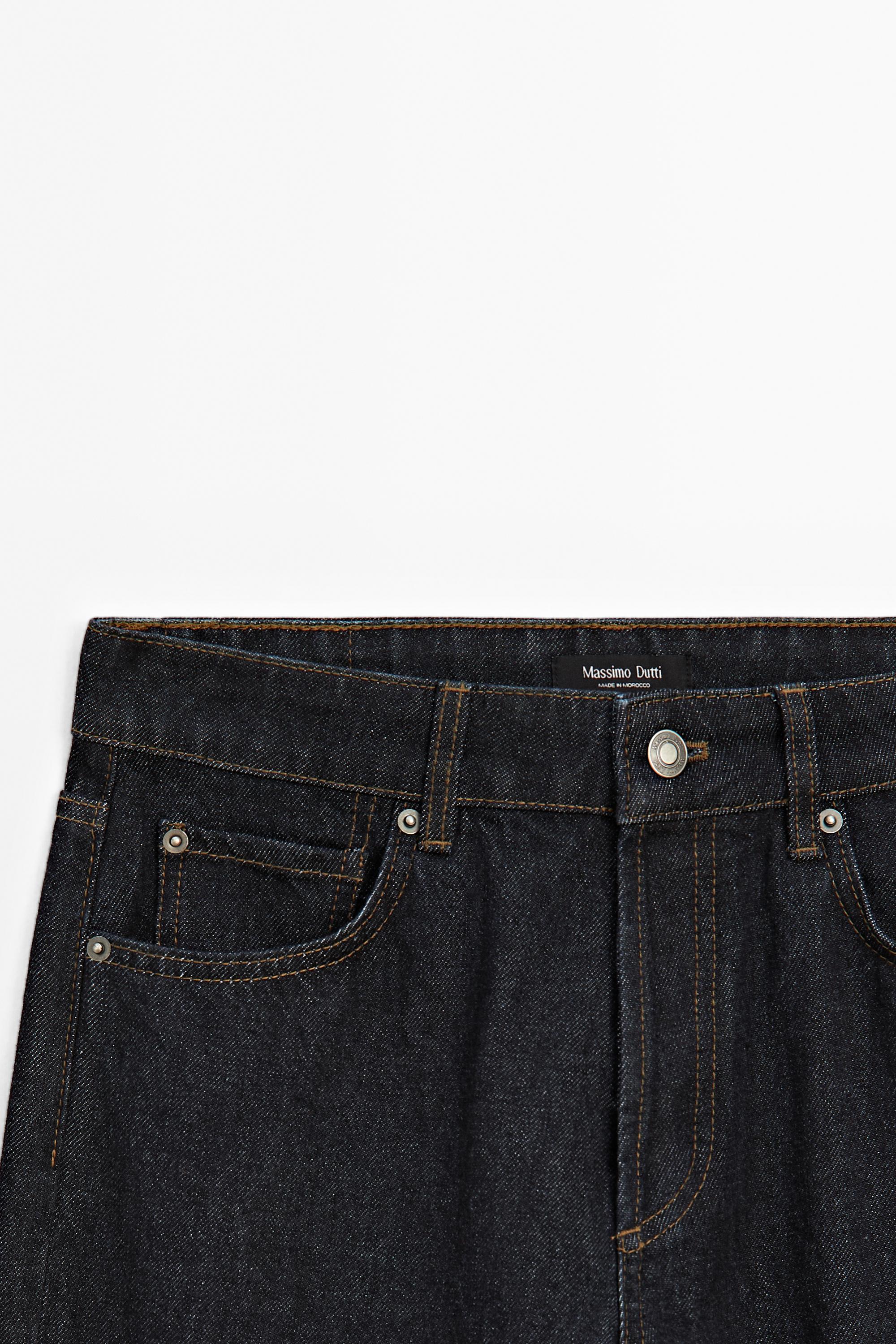 Mid-rise wide-leg jeans — DARK BLUE