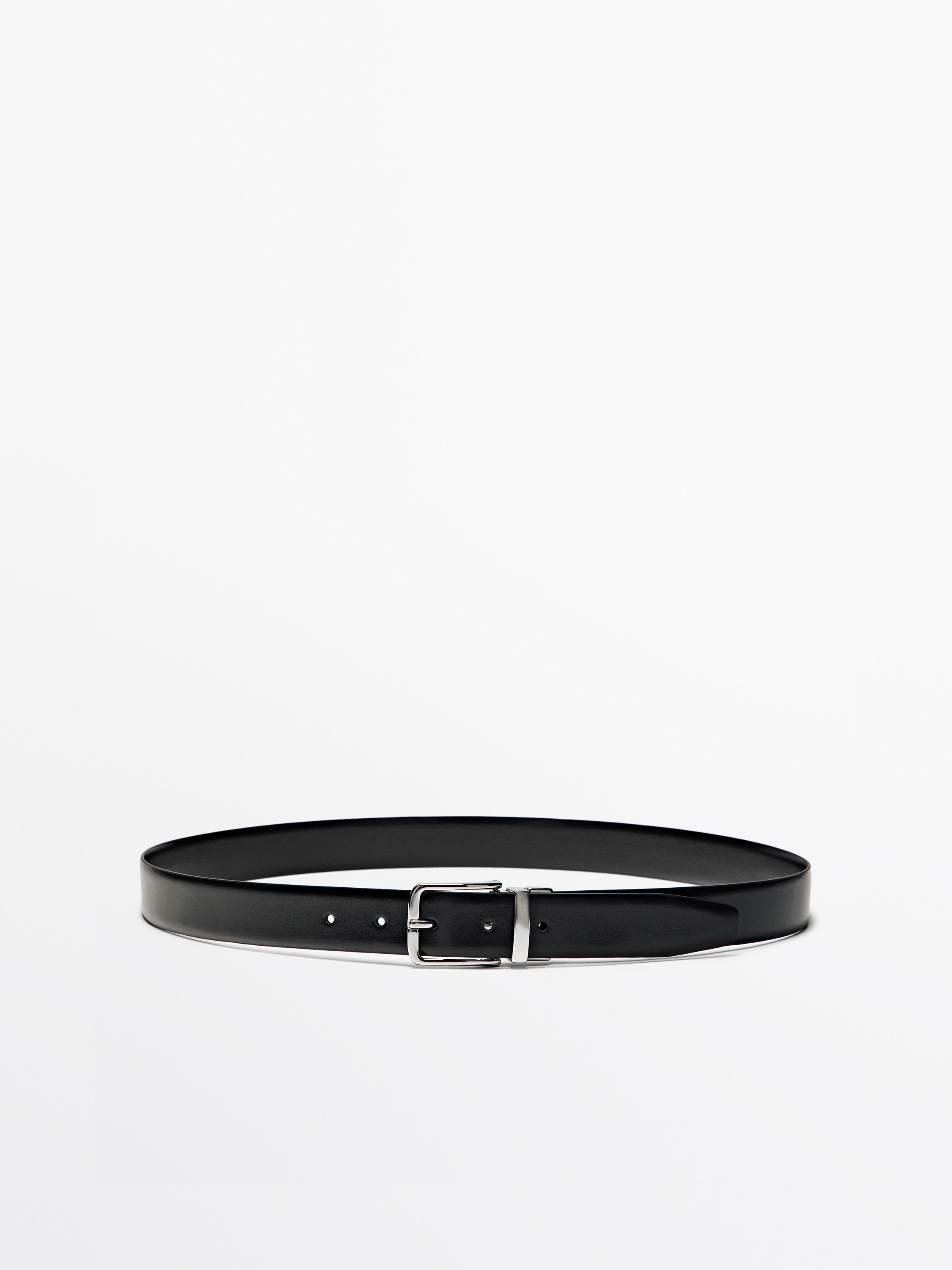 Ceinture réversible en cuir nappa