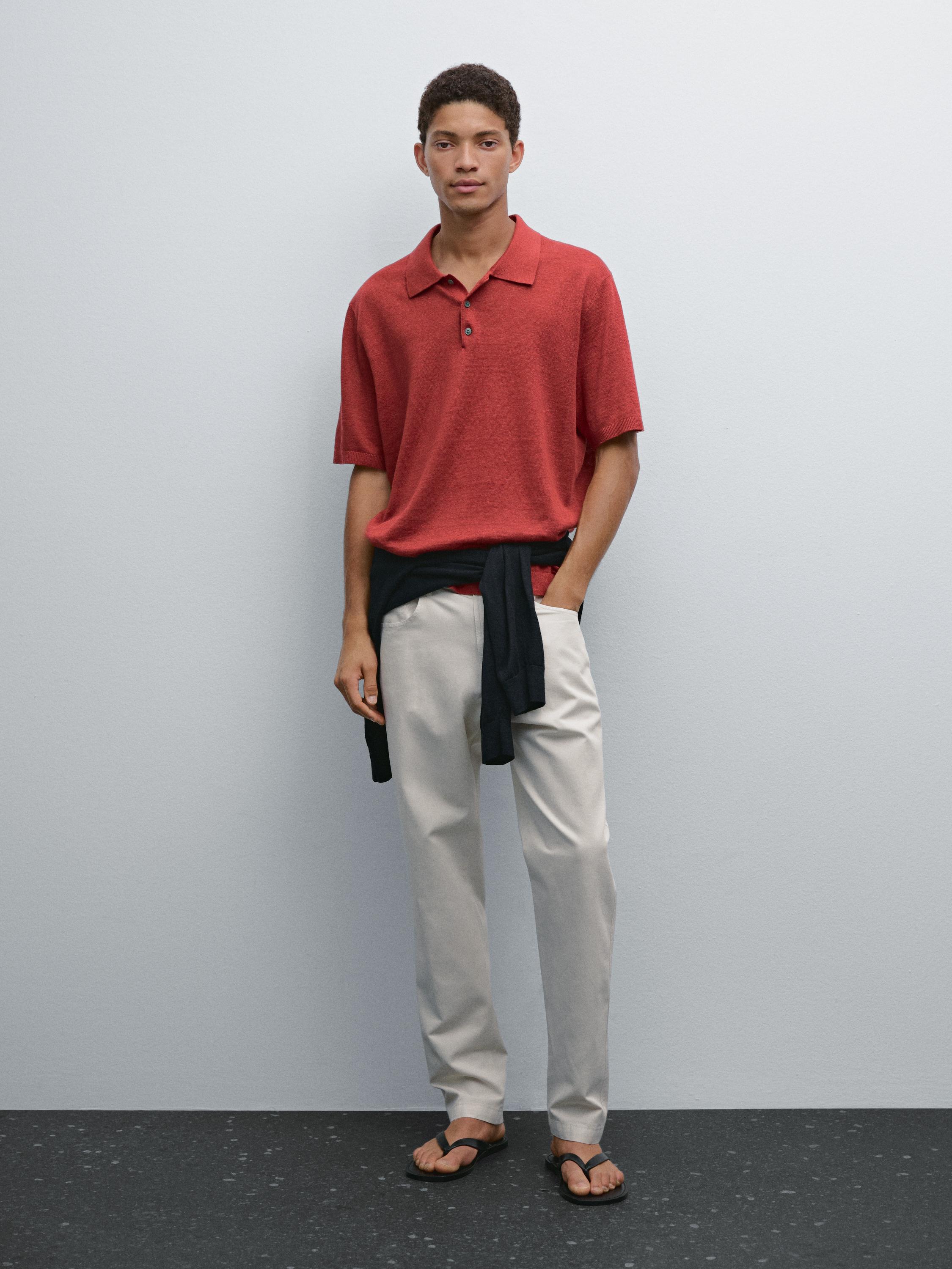 Faux jean léger relaxed fit