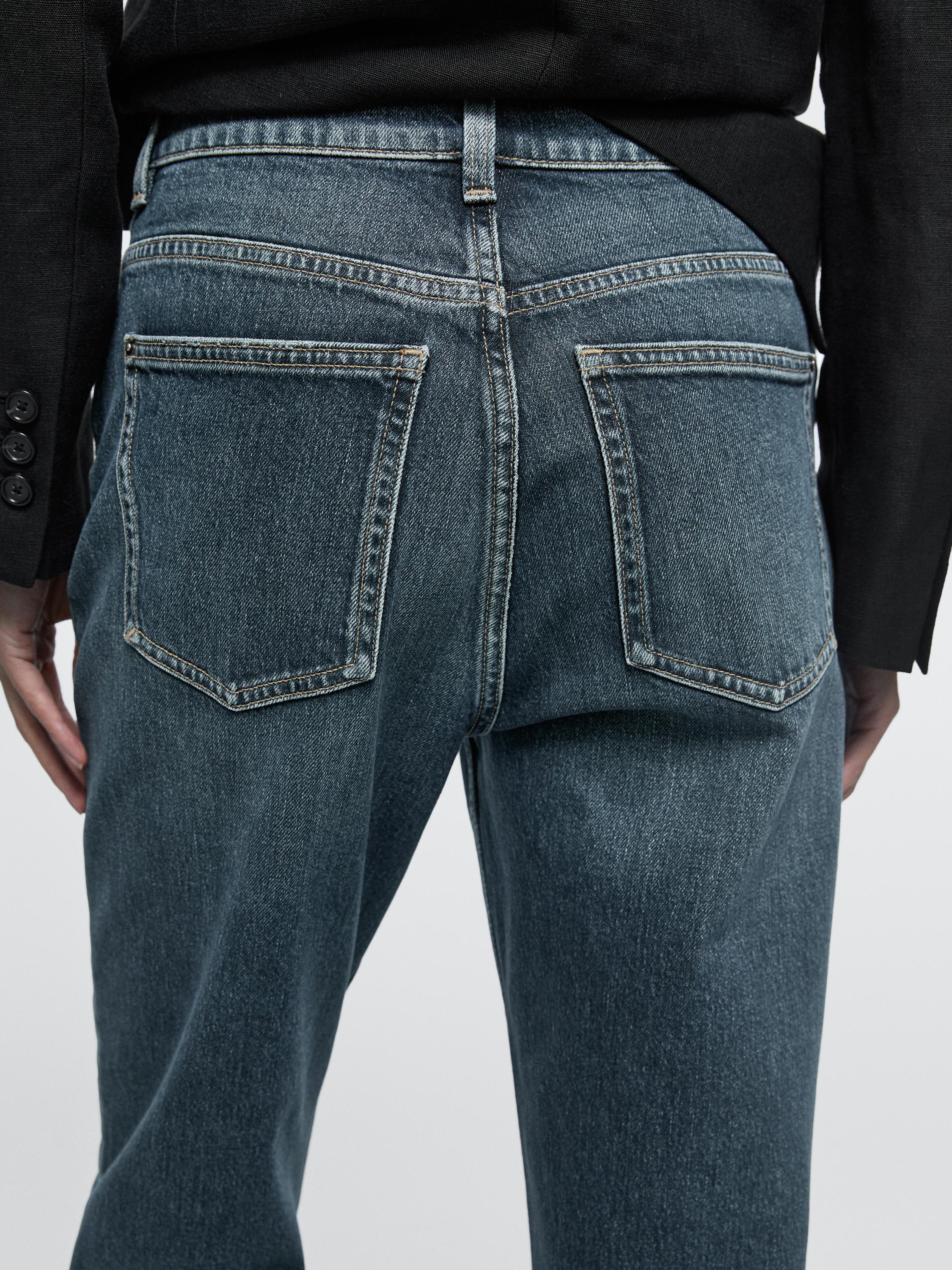 High-waist boot-cut jeans — MEDIUM BLUE