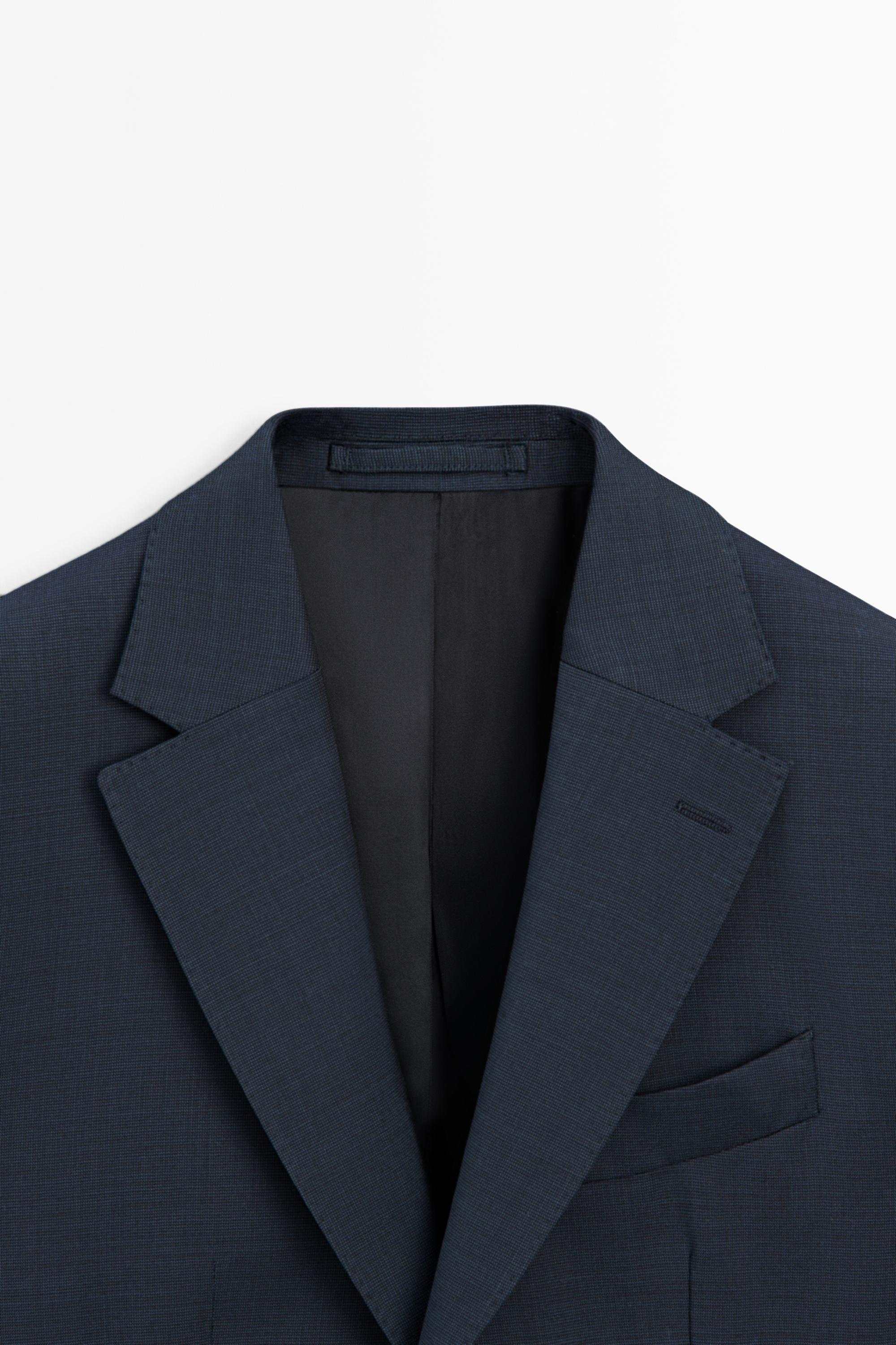 100% cool wool suit blazer — BLUE