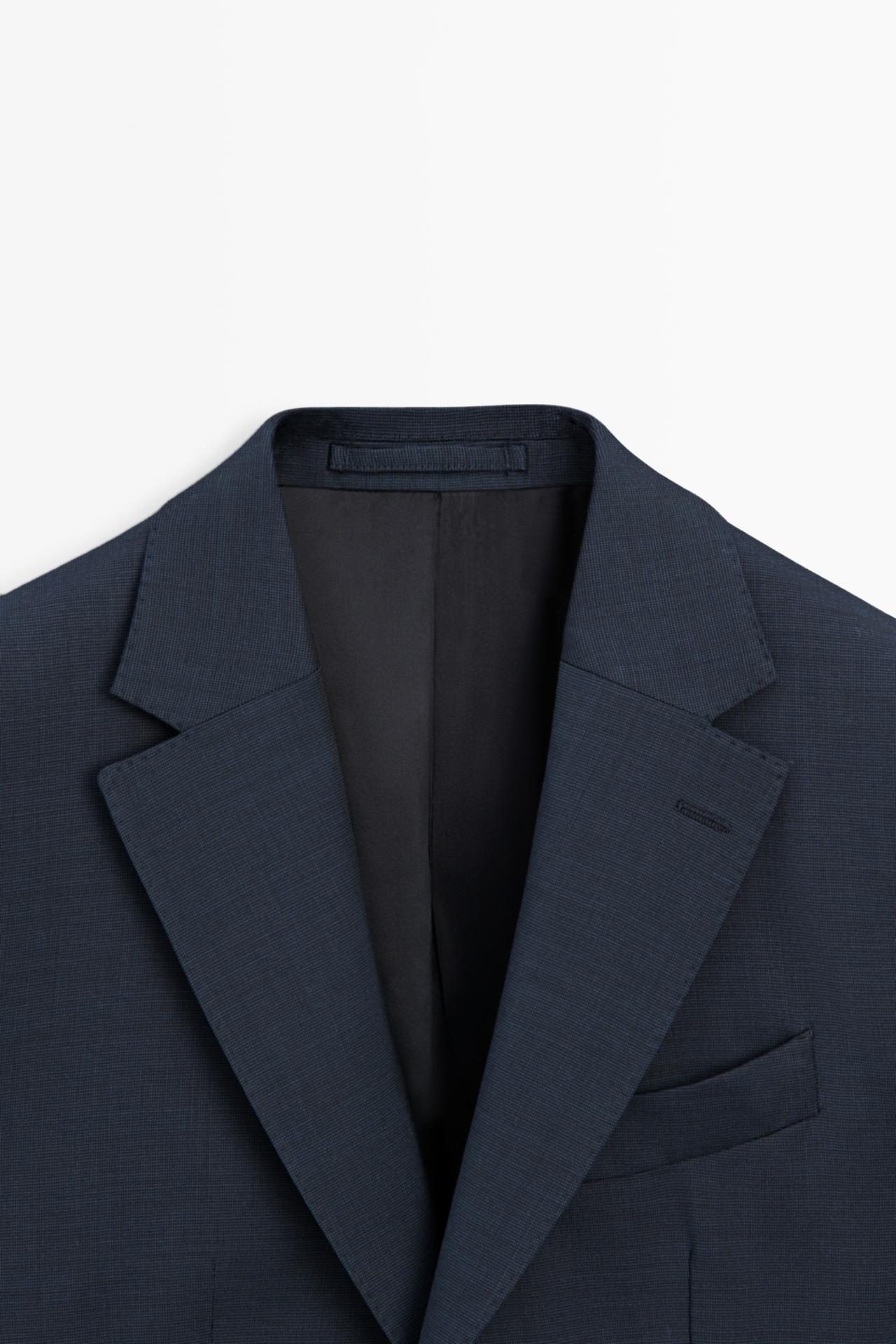 100% cool wool suit blazer — BLUE