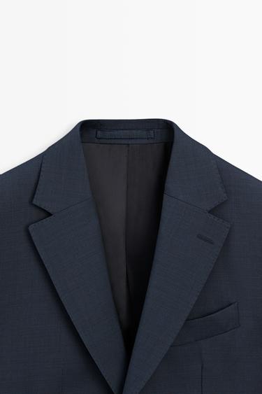 100% cool wool suit blazer — BLUE 9