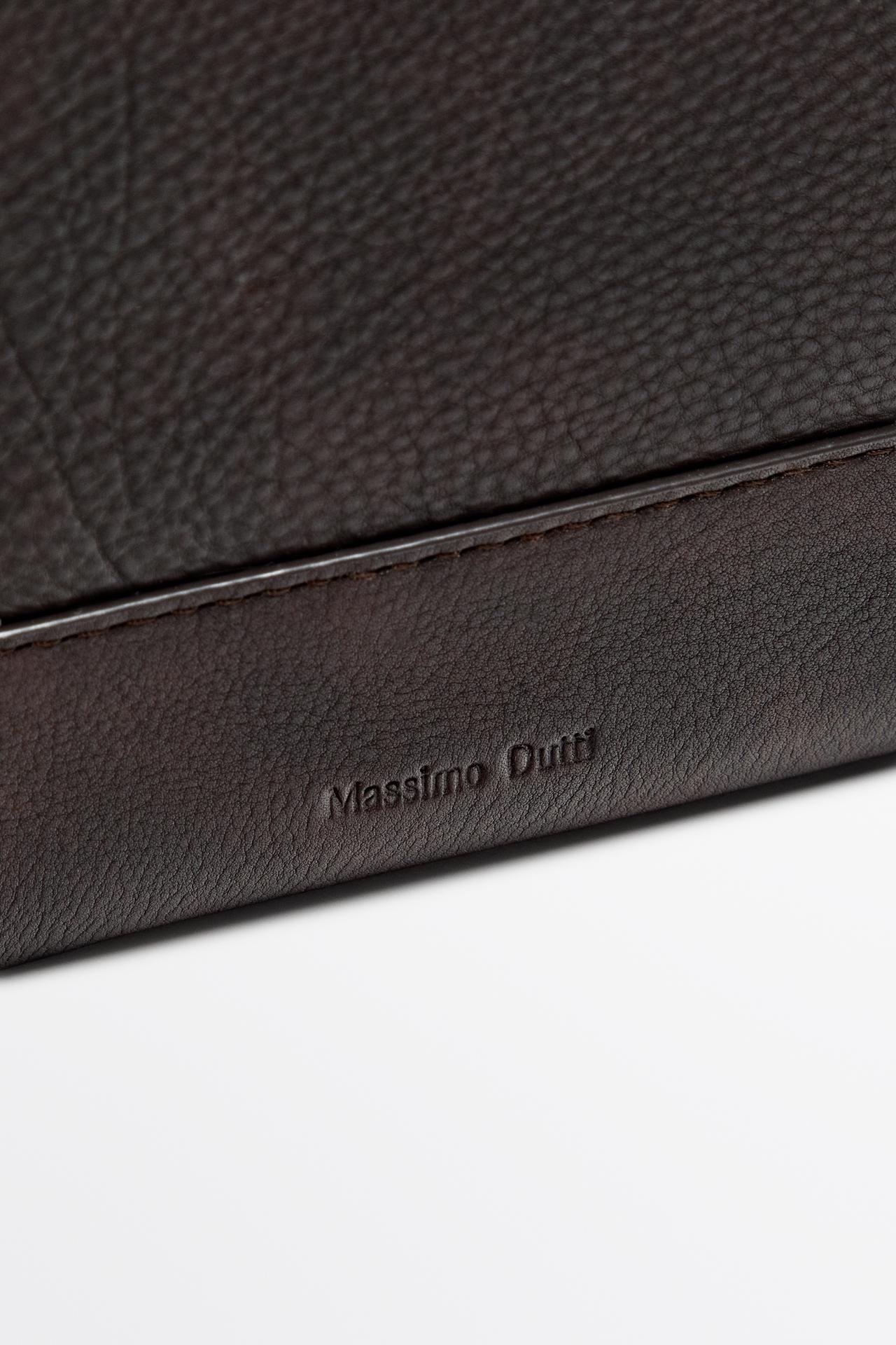 Nappa leather iPad case — BROWN