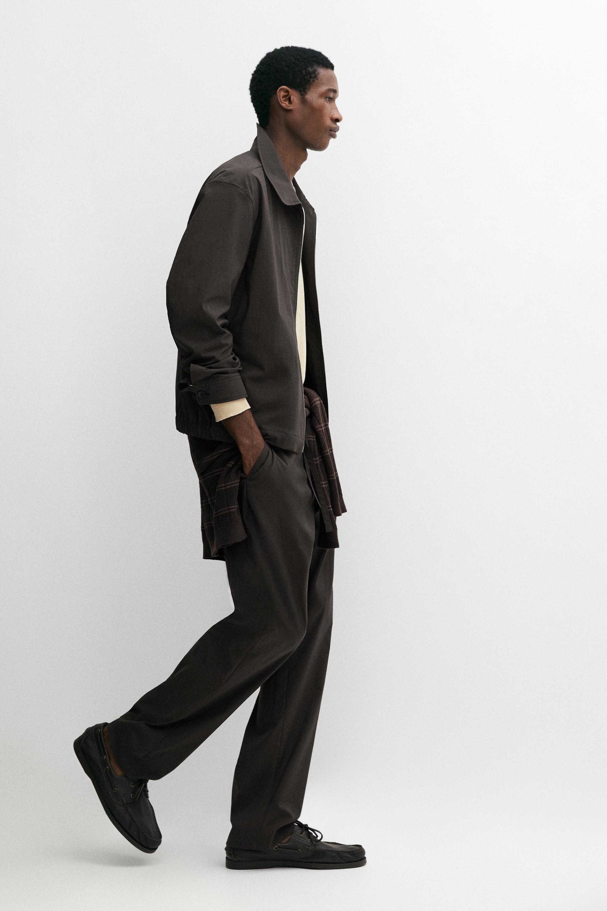 Total look technical trousers — BROWN