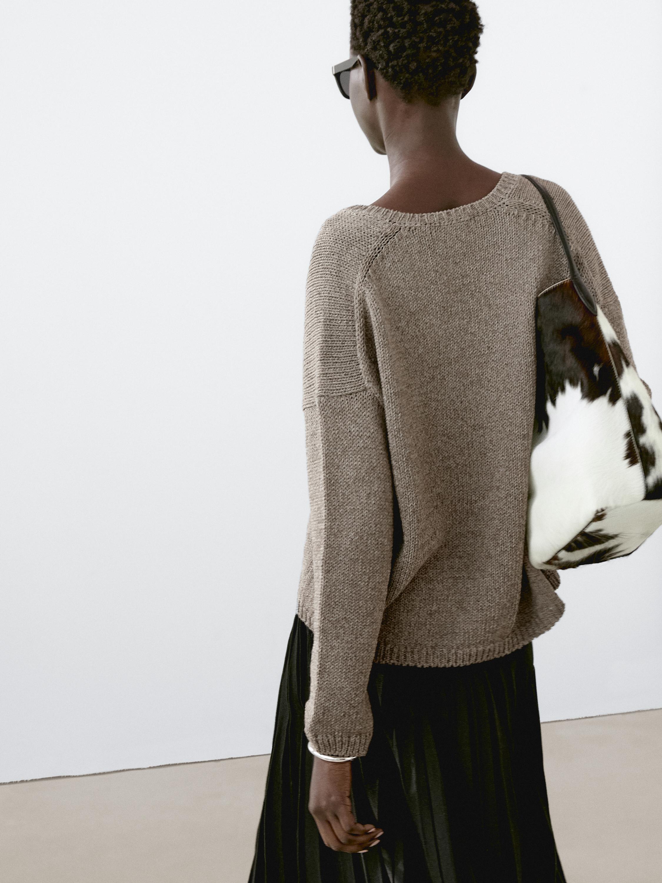 Jersey punto cuello pico