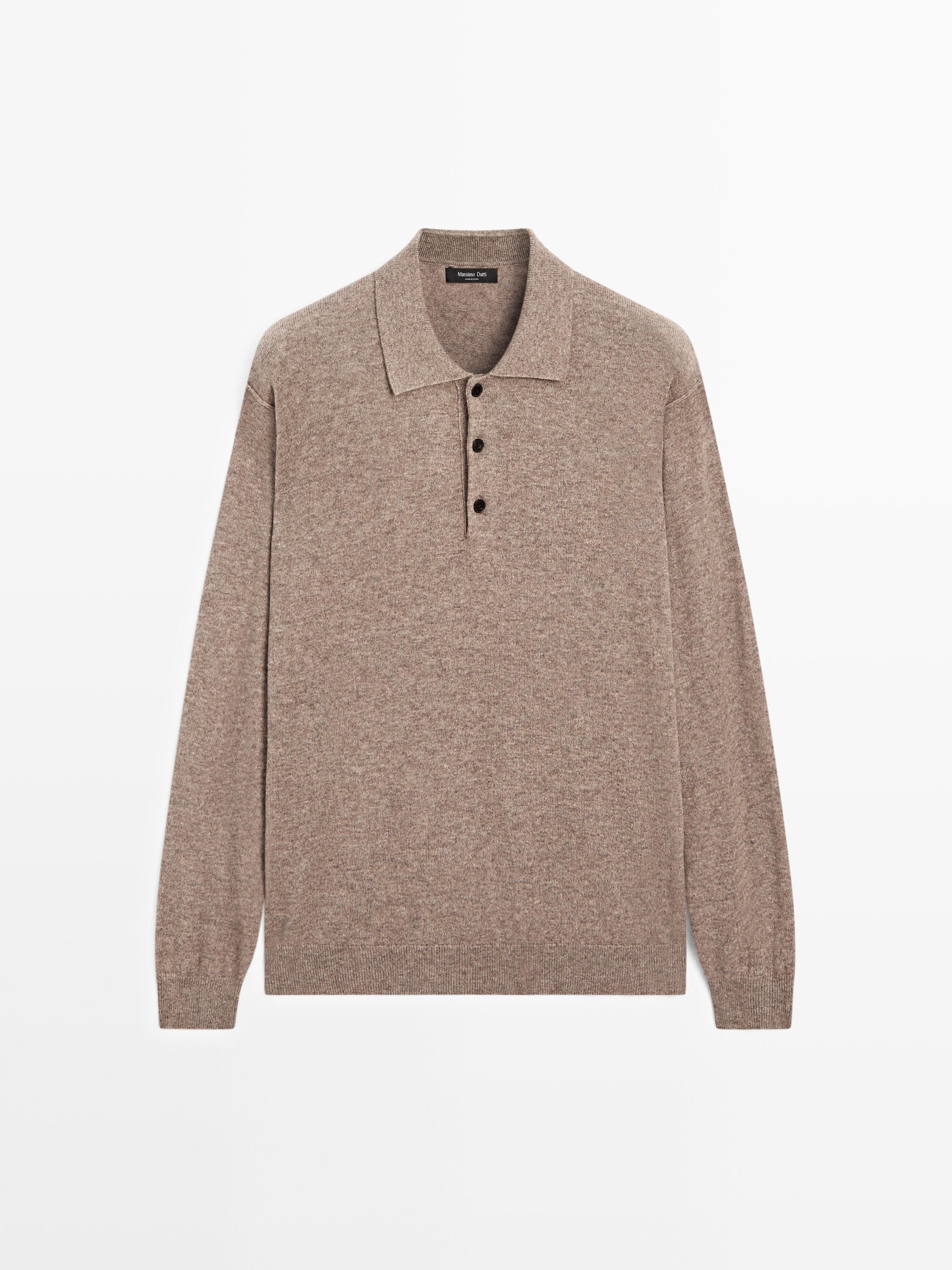 سويتر محاك من صوف الياك المخلوط