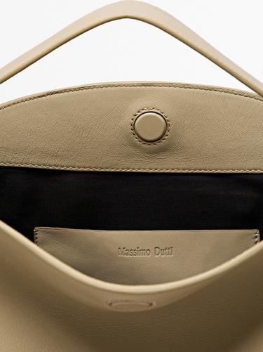 Small nappa leather shoulder bag — SAND 6