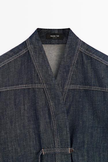 Total look denim overshirt — DARK BLUE 9