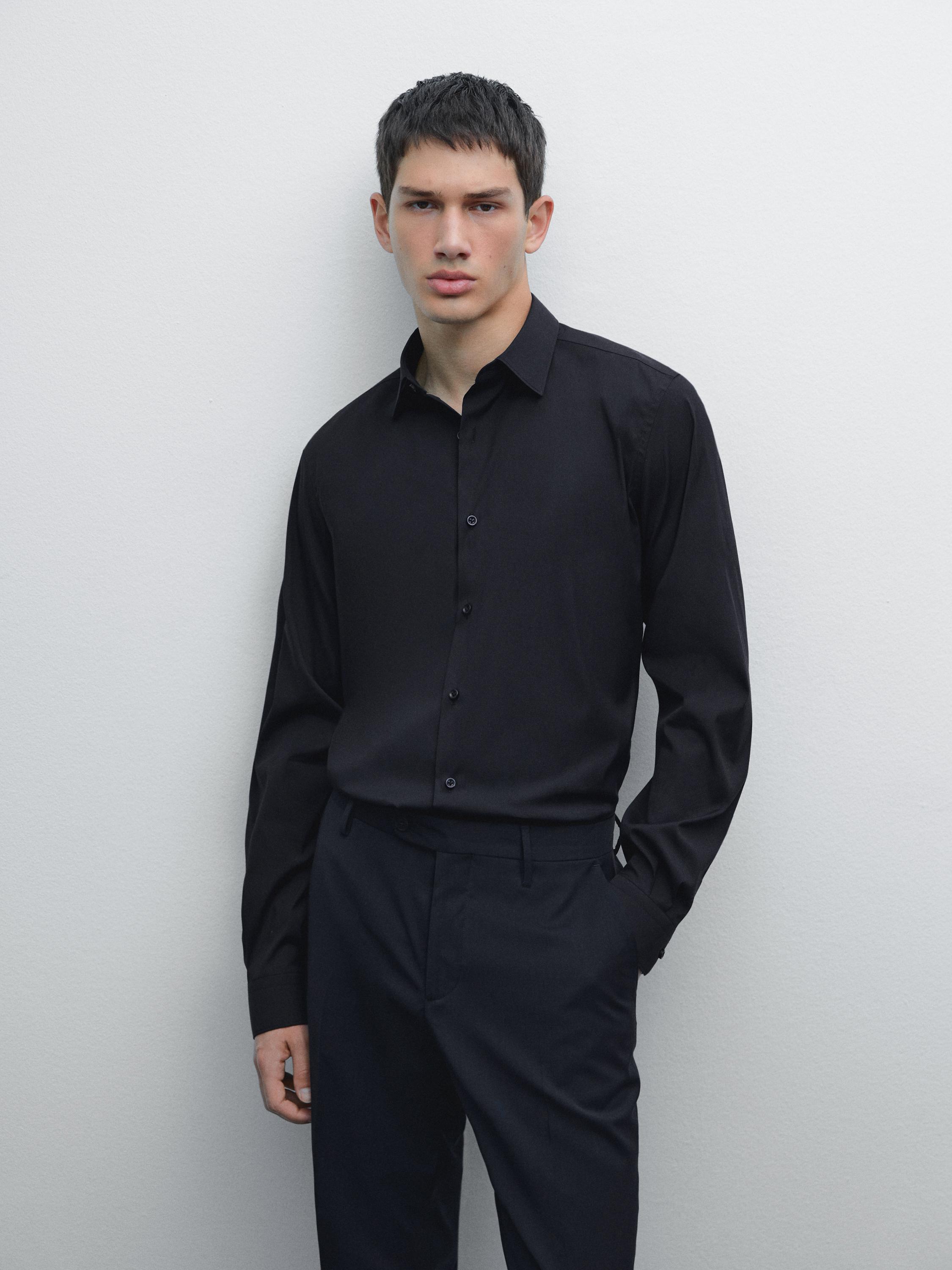 Camisa slim fit stretch