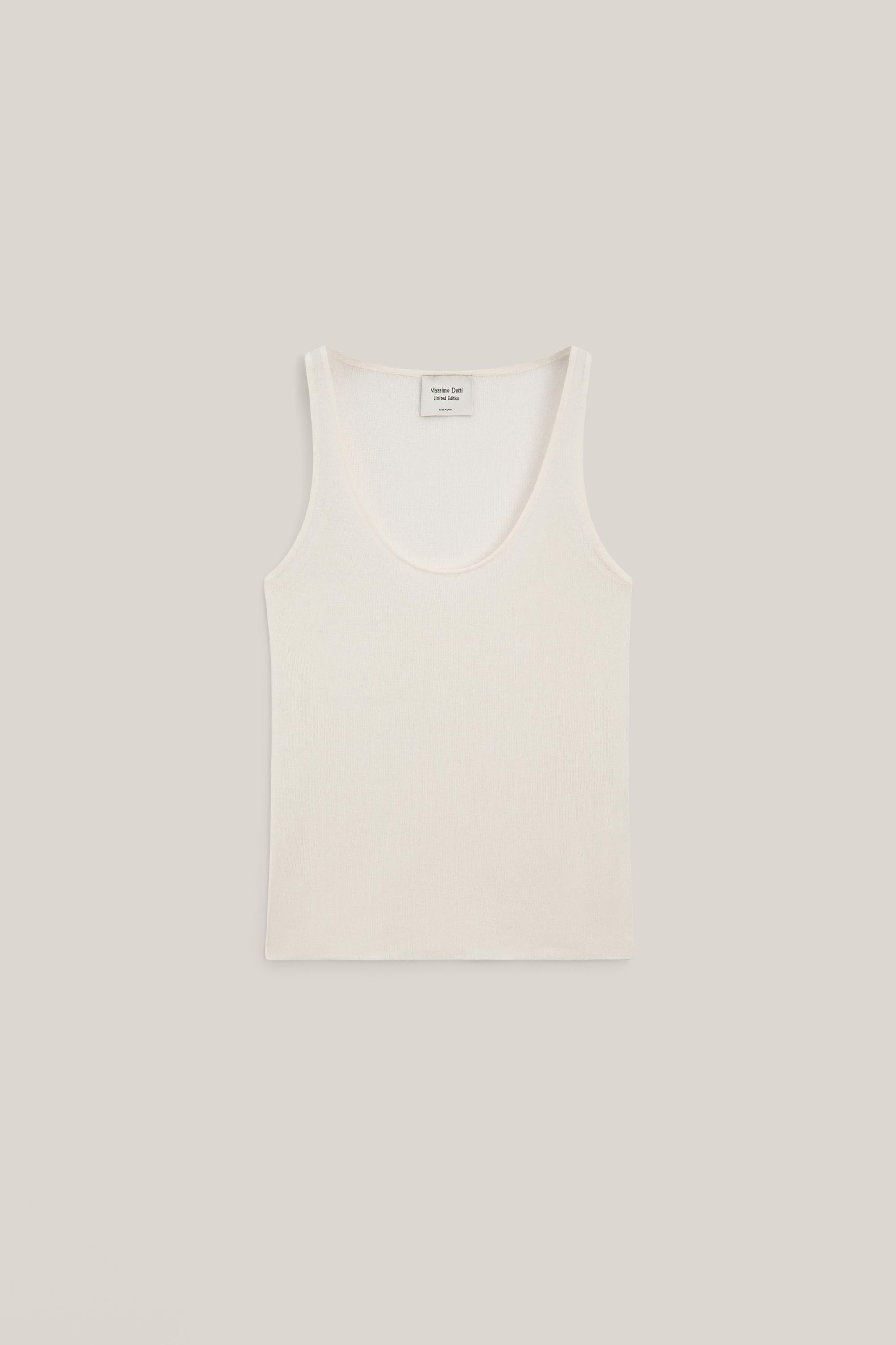 Semi-sheer strappy silk blend top - LIMITED EDITION