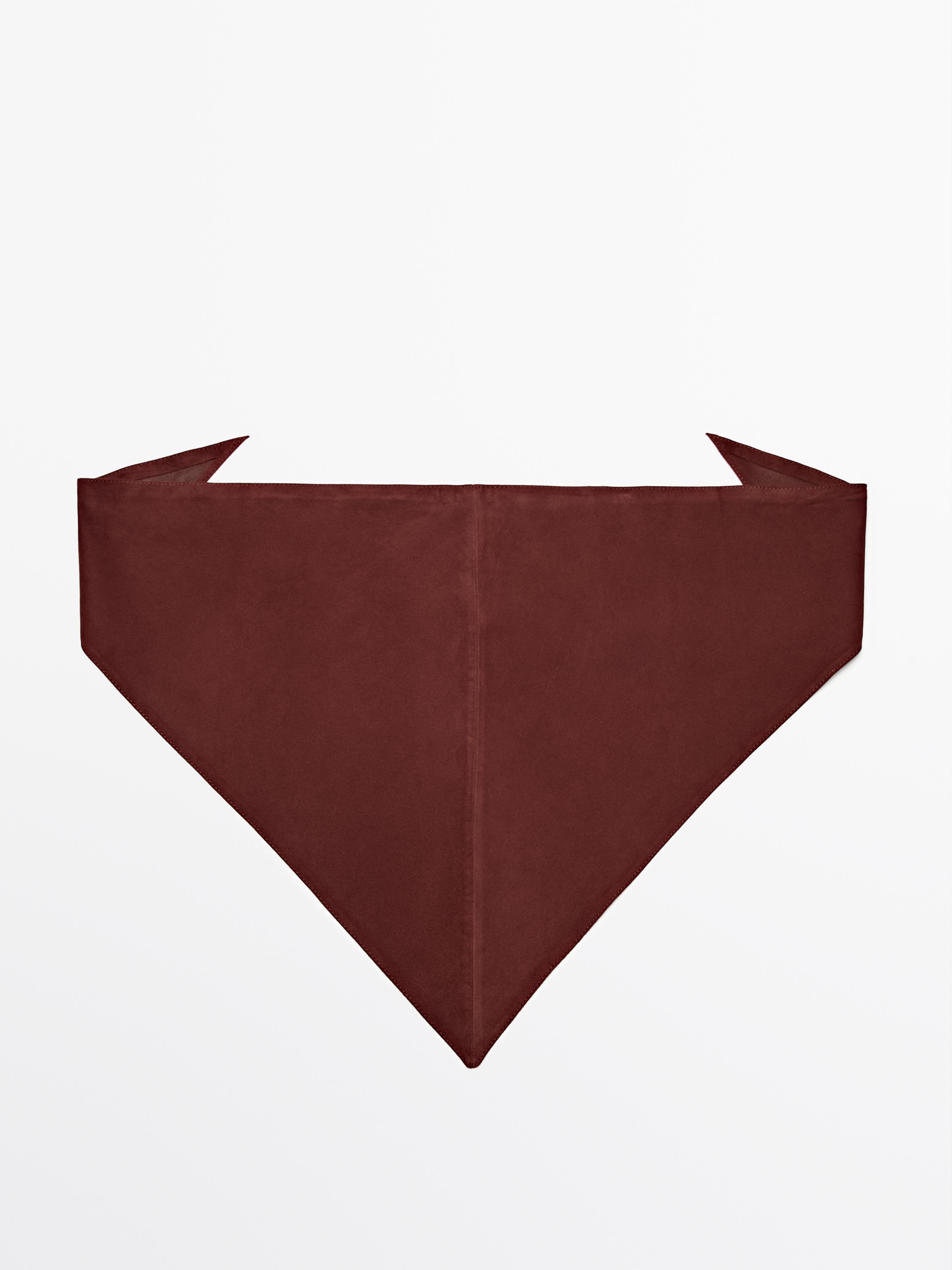 Suede leather bandana