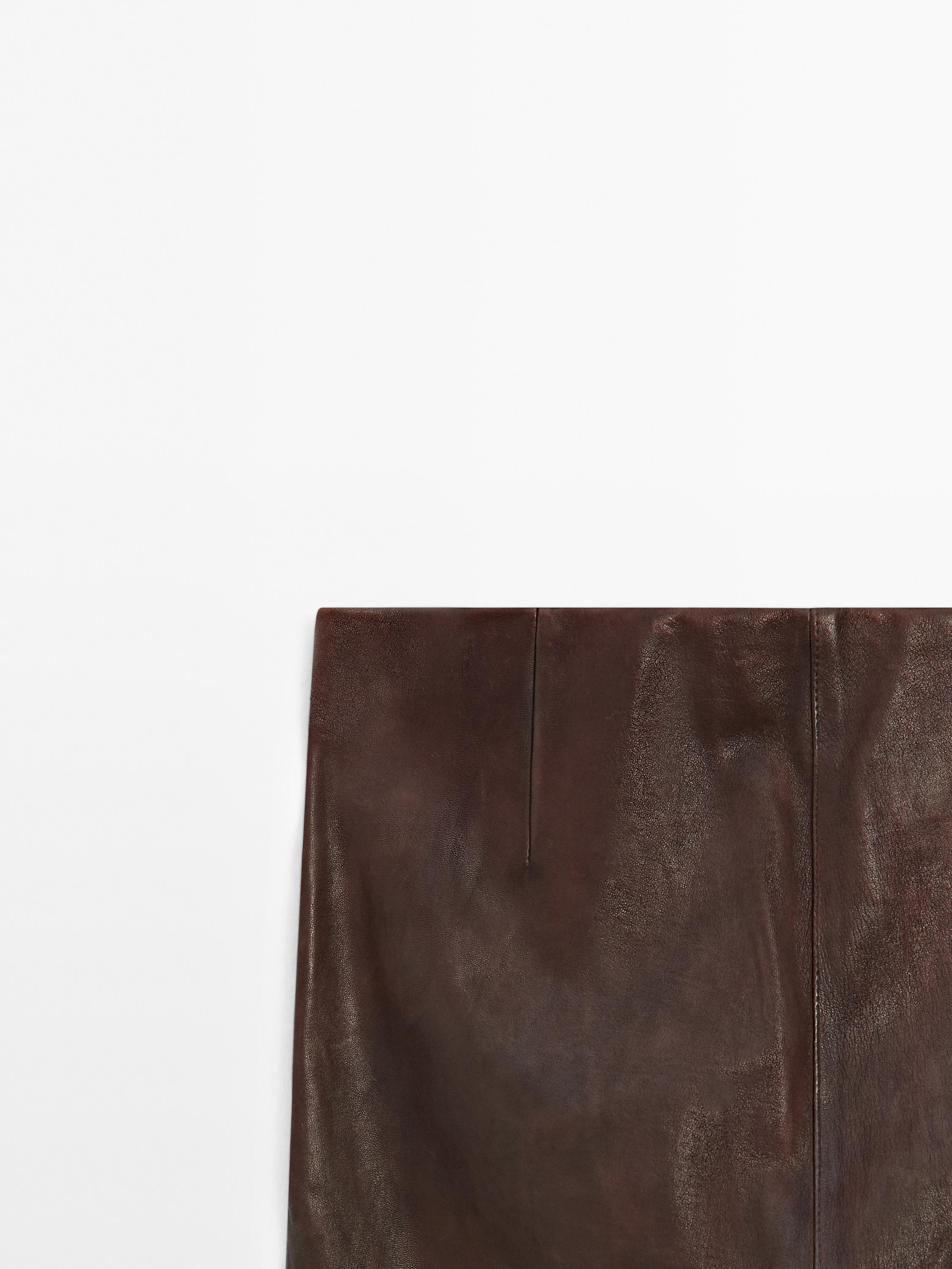 Schlaghose aus Nappaleder