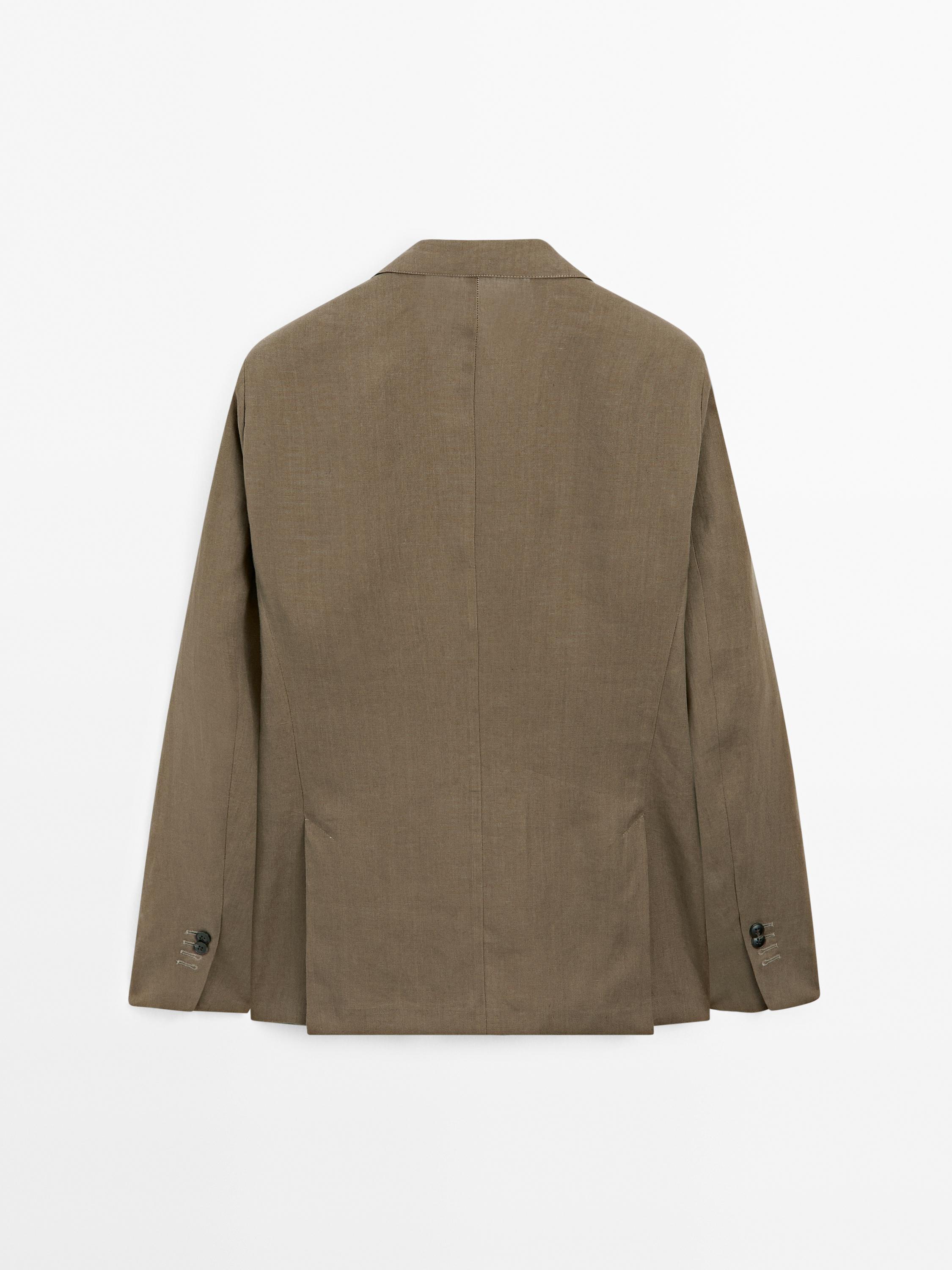 100% linen suit blazer