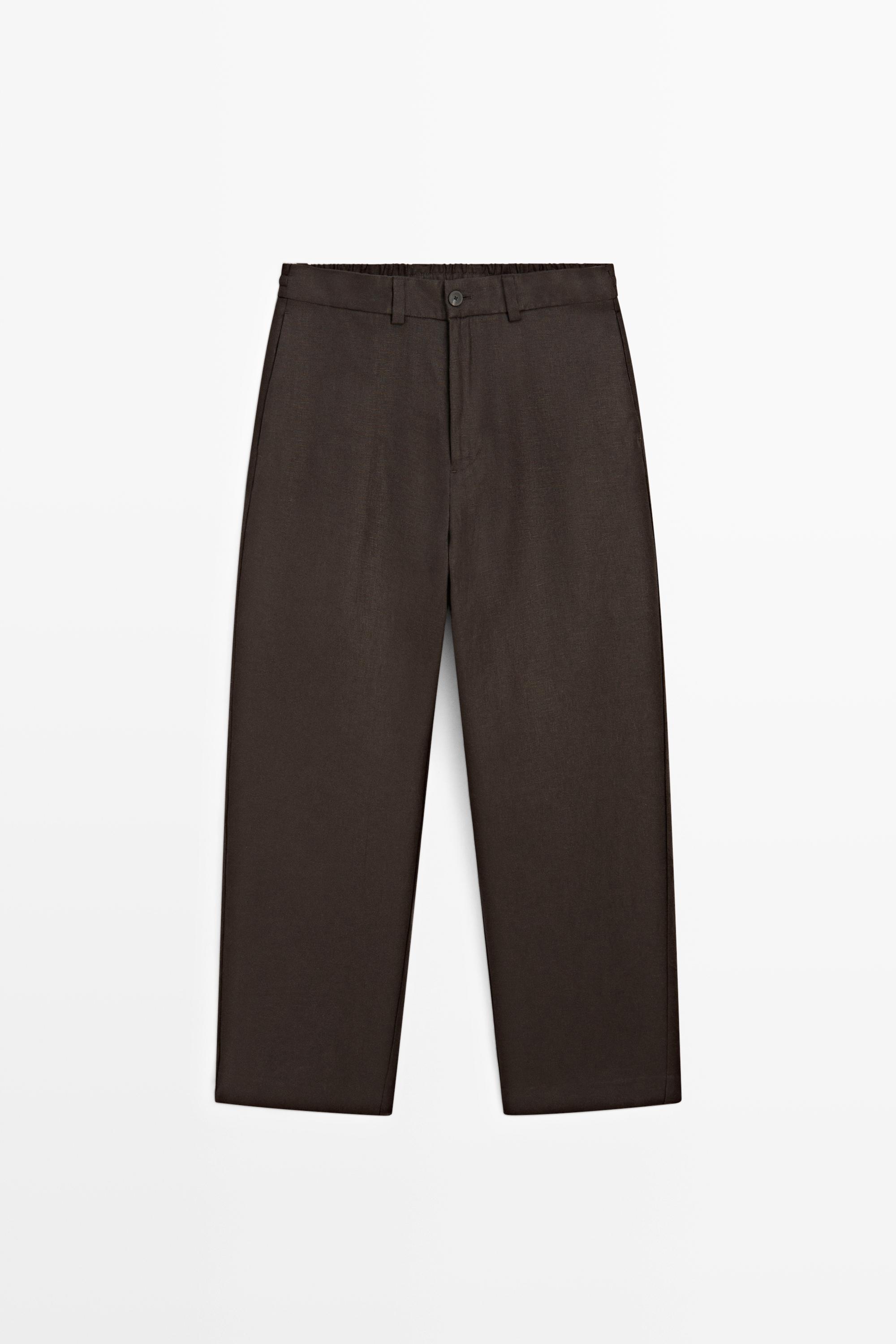 Total look 100% linen pants