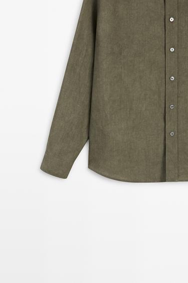 Regular fit shirt with pocket detail — DARK GREEN 7
