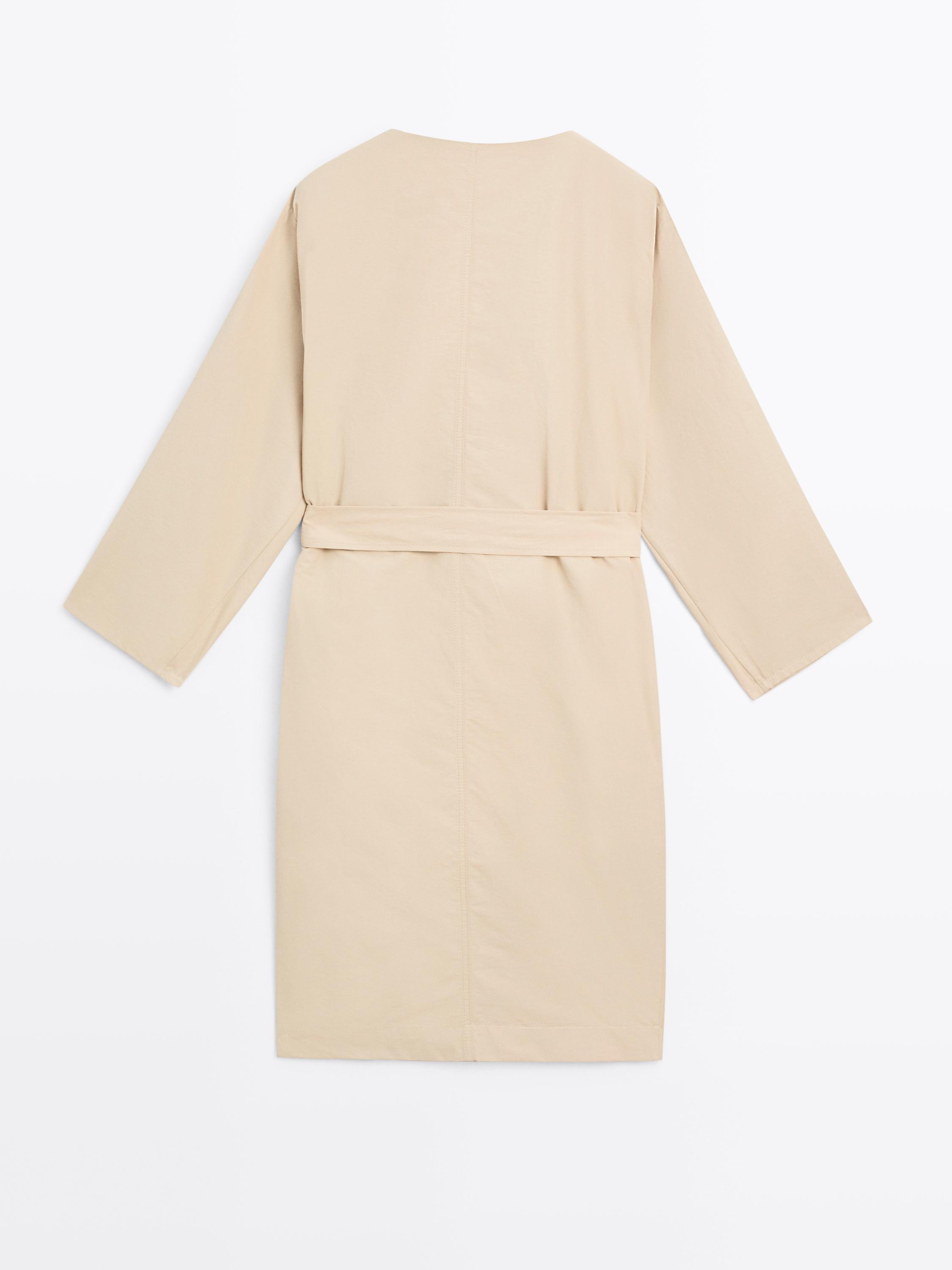 Midi trench shirt dress