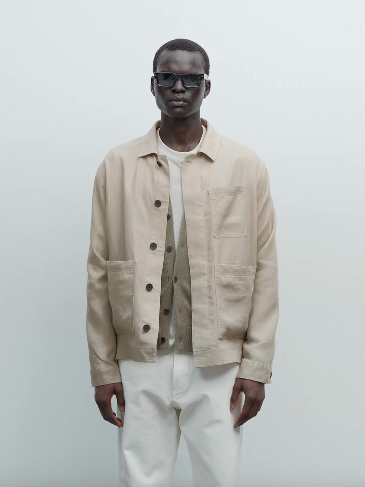 100% linen lightweight jacket