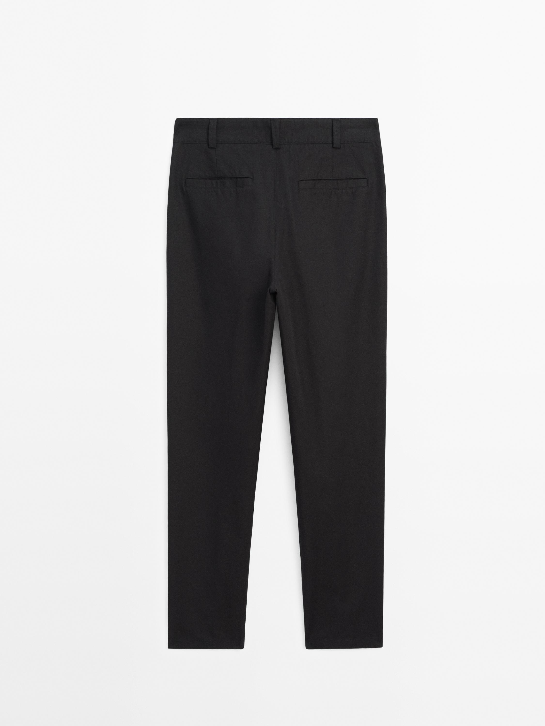 Galtzak, kotoi-nahasketadun ehunezkoak, relaxed fit