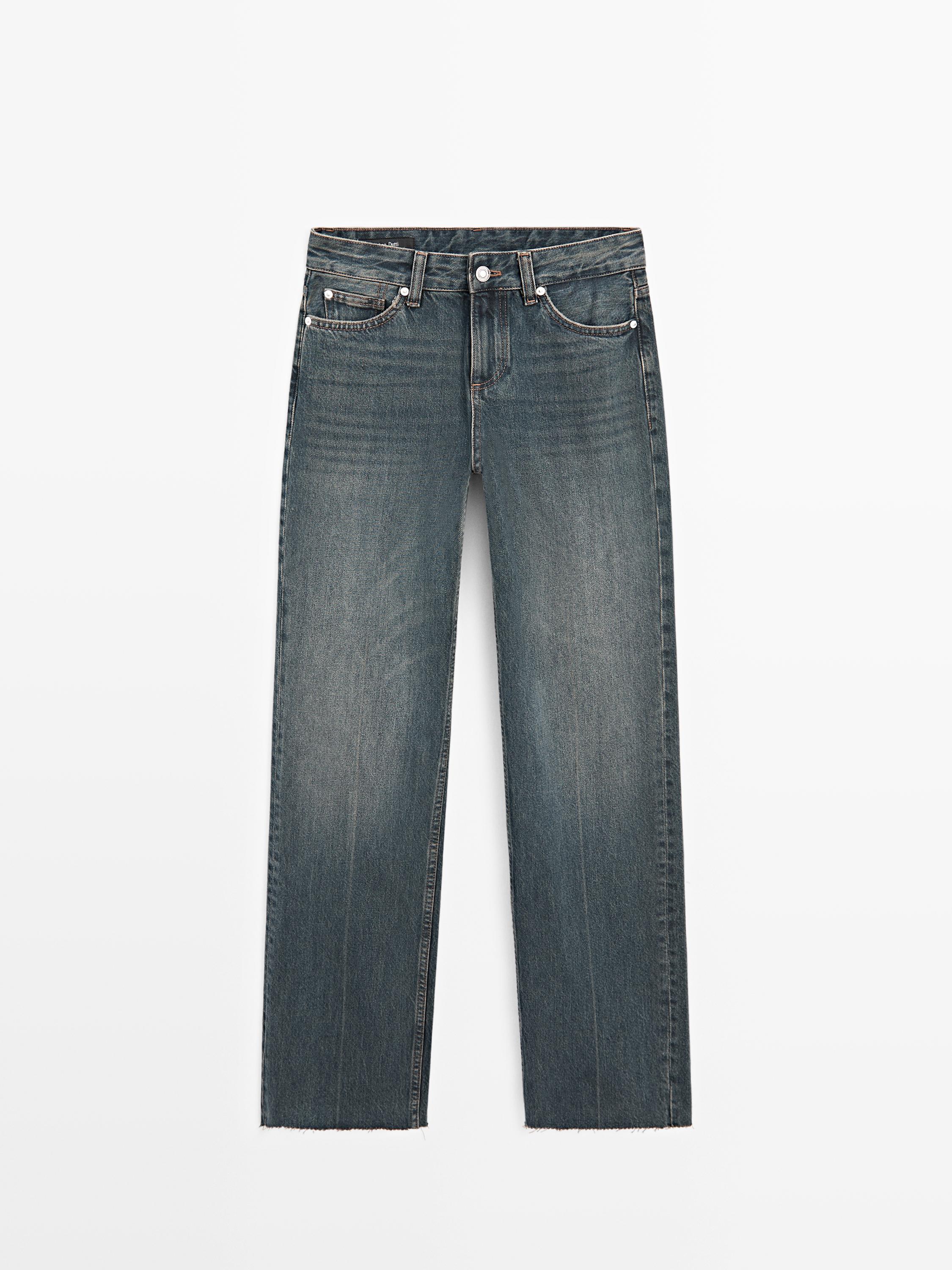 Straight-leg jeans — MEDIUM BLUE
