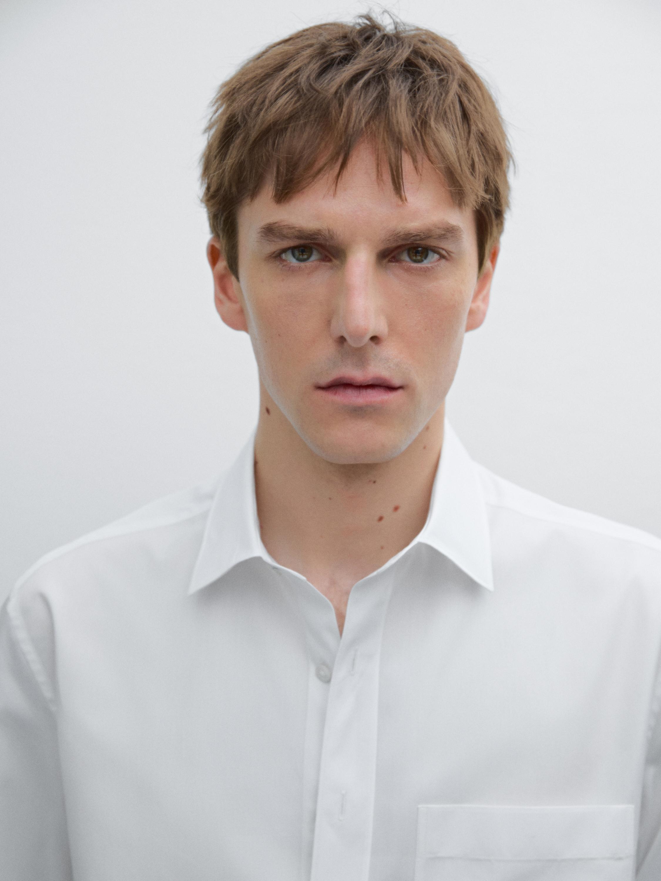 Camisa regular fit 100% algodón