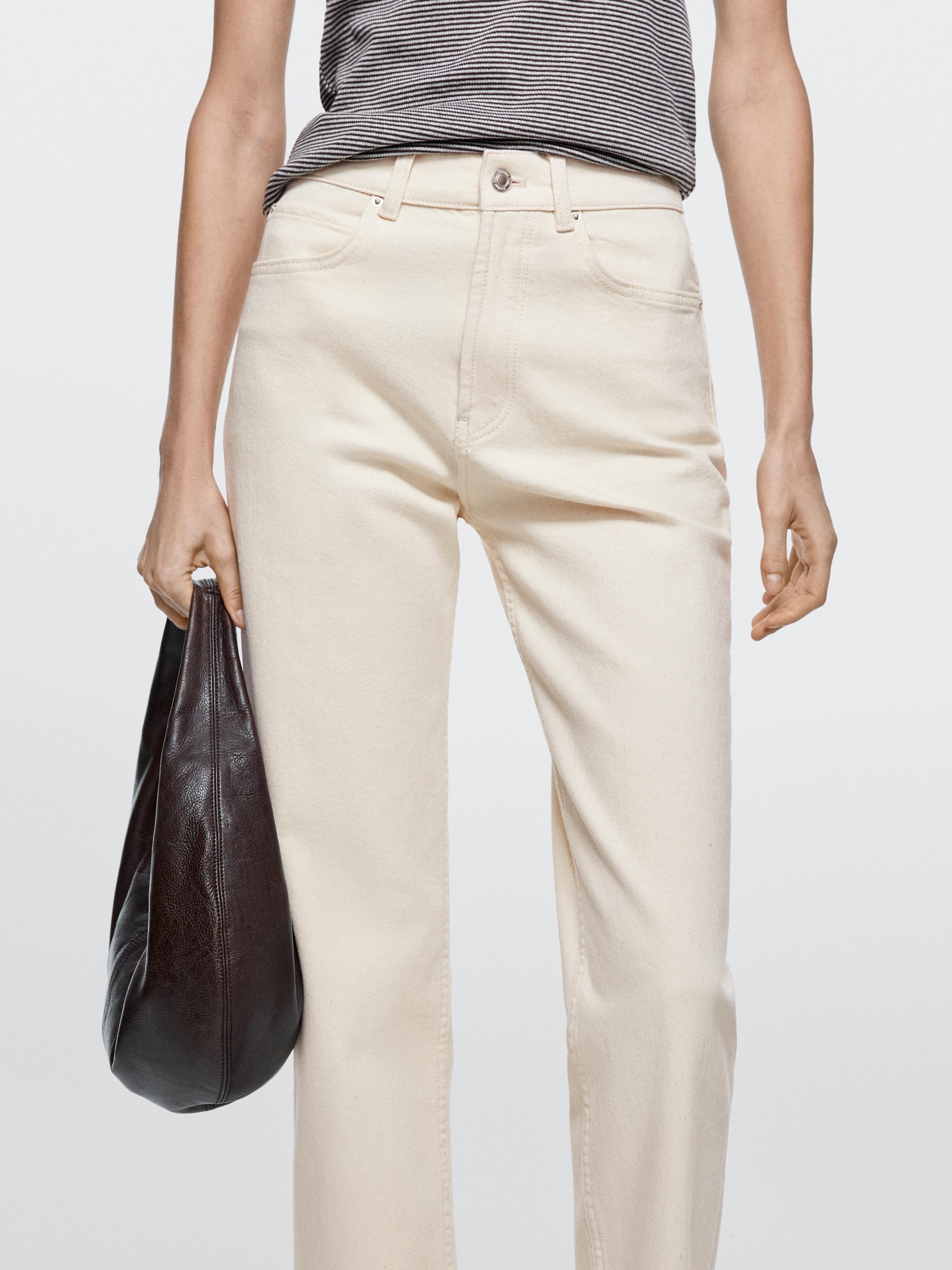 Mid-rise straight-leg jeans — CREAM