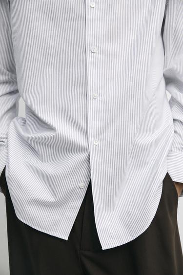Regular fit striped cotton Oxford shirt — BLUE 8