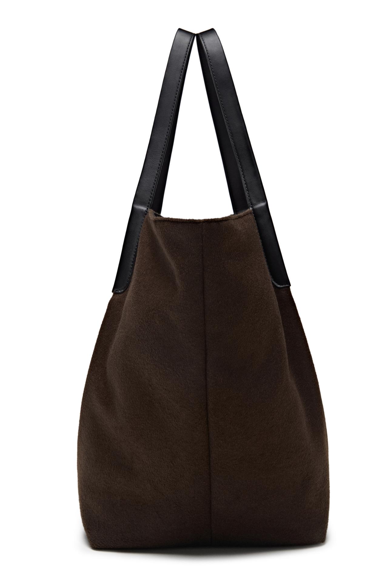 100% wool tote bag - LIMITED EDITION — BROWN