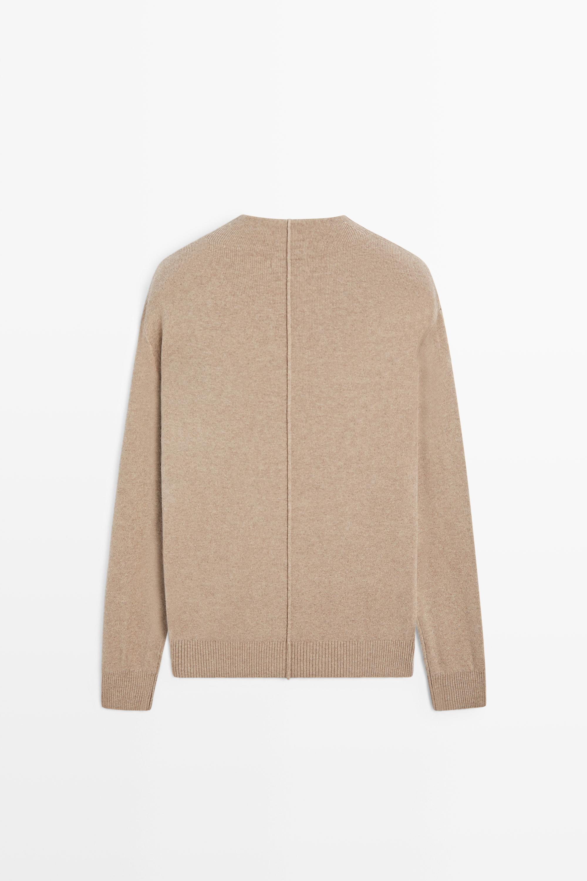 Pull en maille à col camionneur boutonné