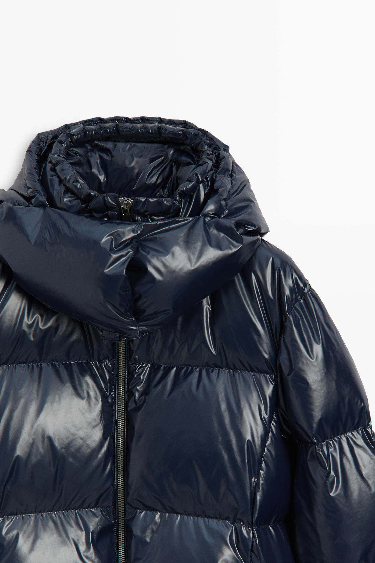 Shiny down jacket — Blue