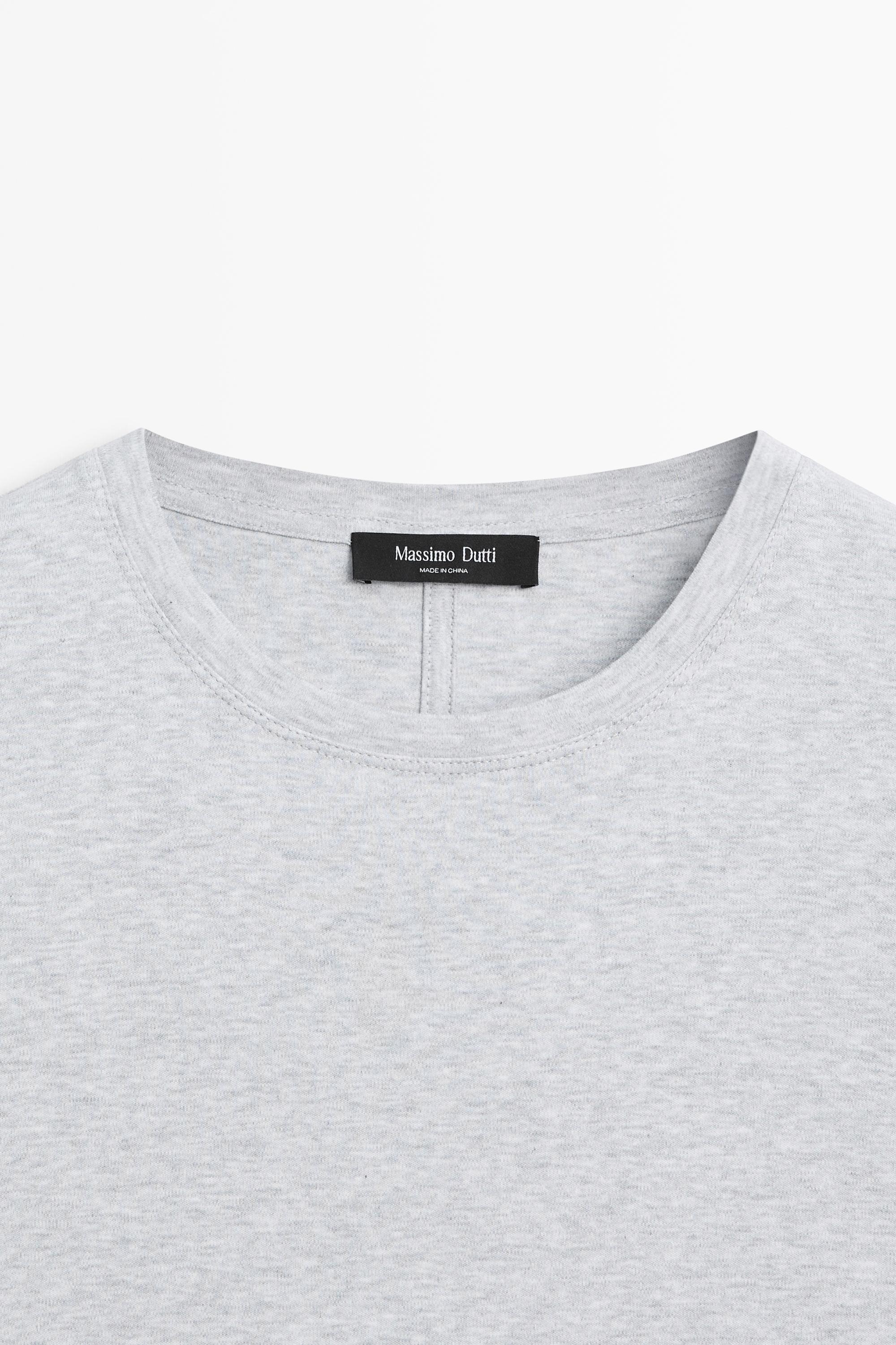 100% cotton short-sleeve T-shirt — GREY
