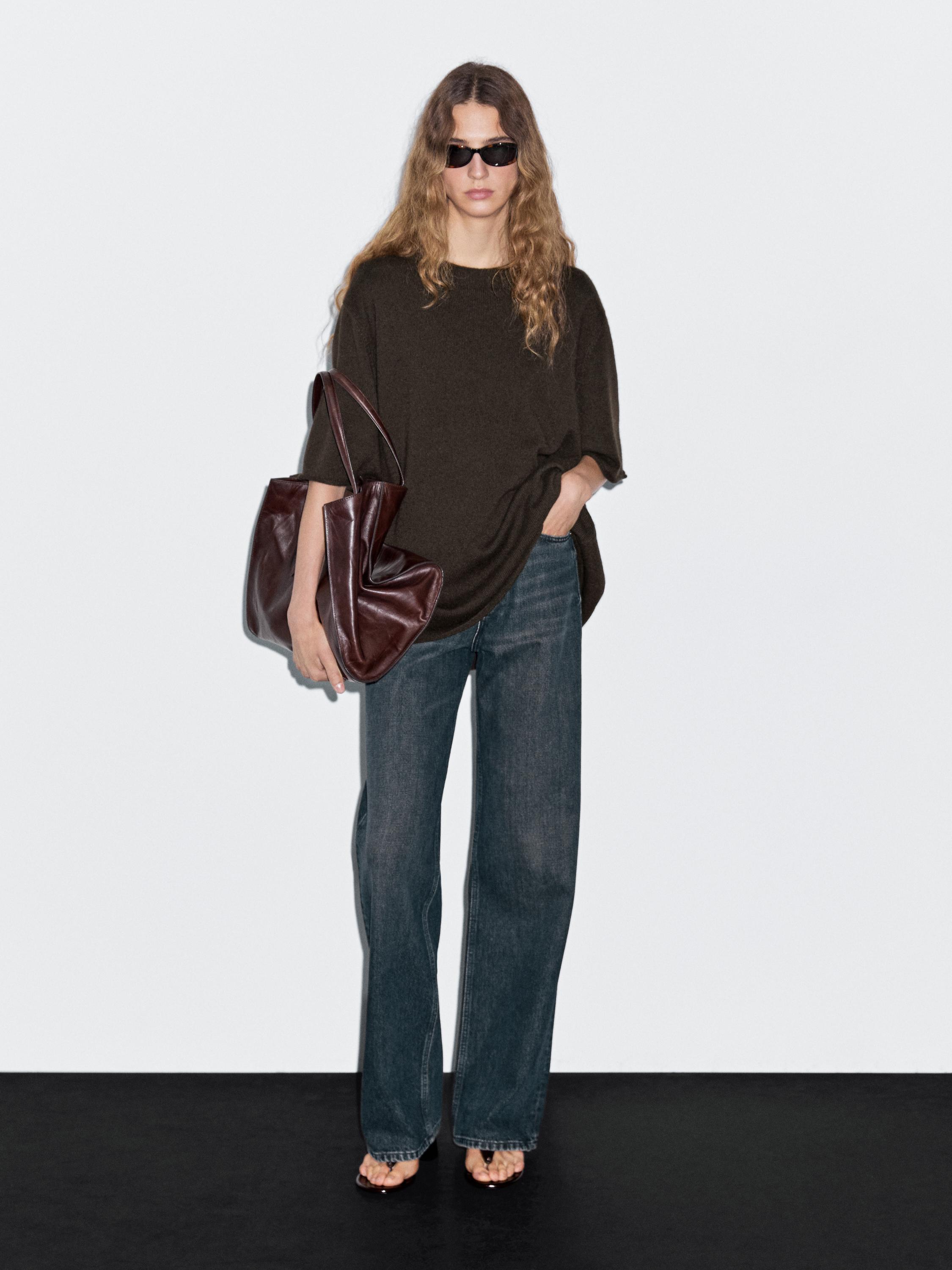 Jersey punto oversize manga corta