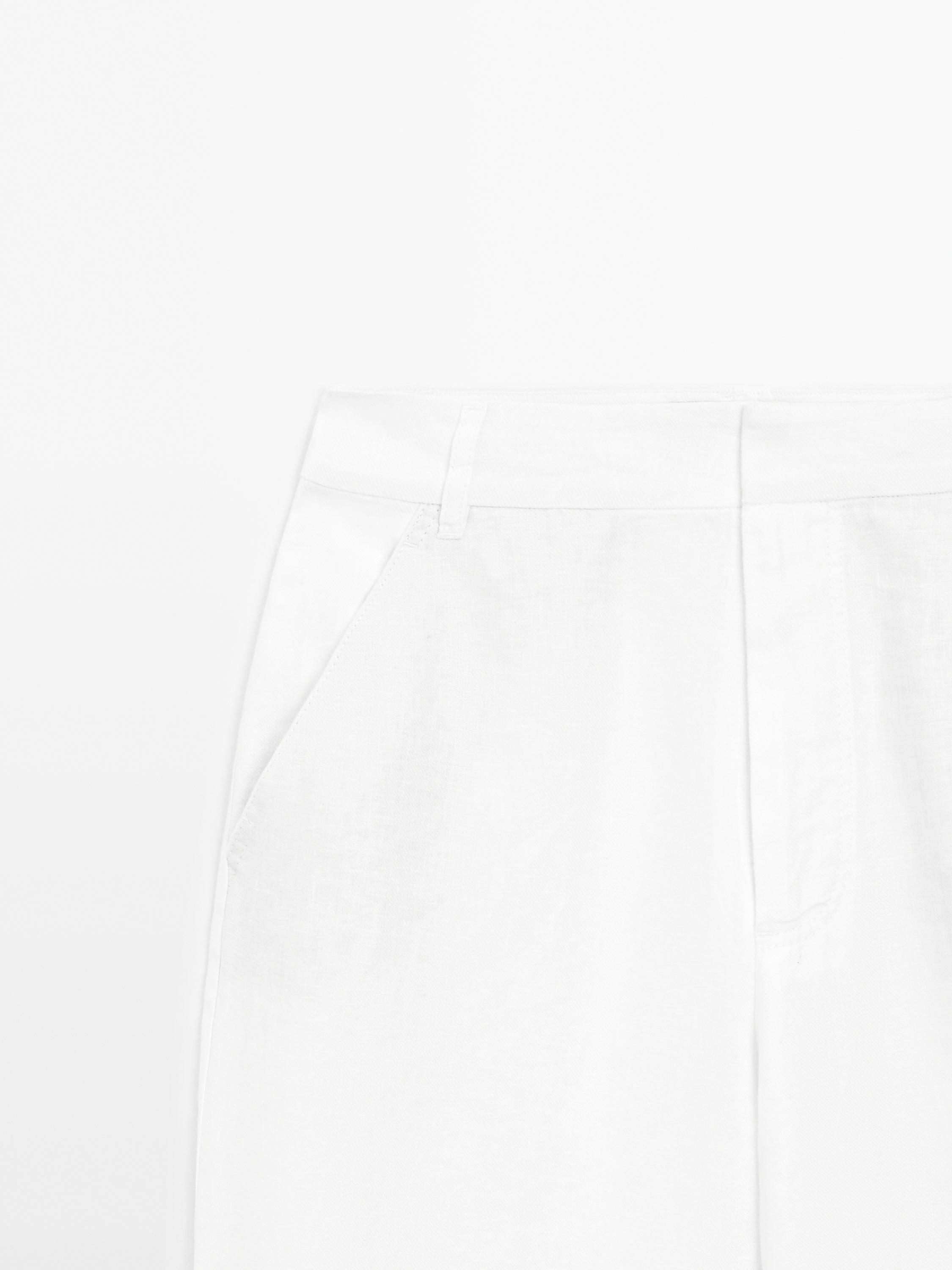 Flowing 100% linen trousers