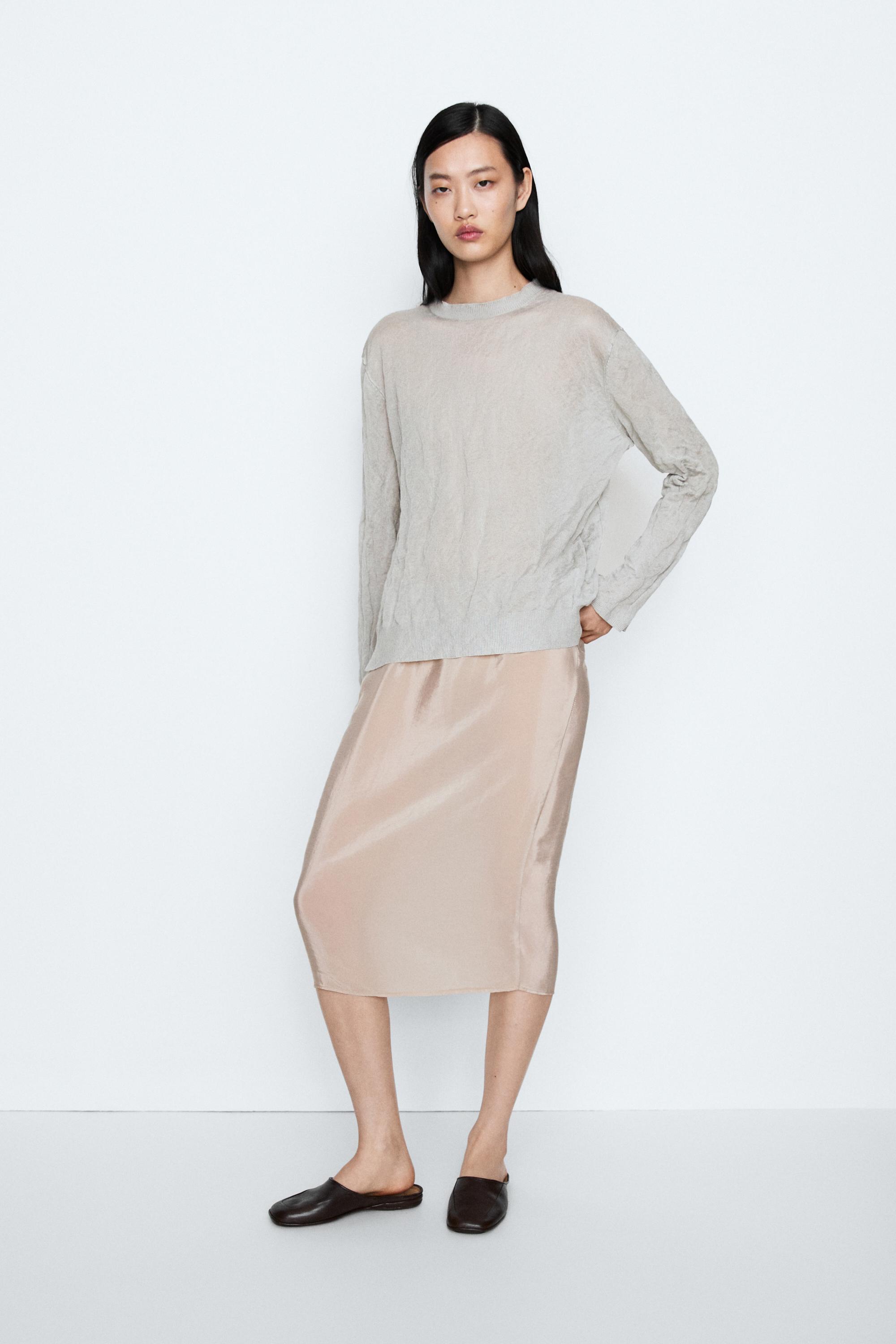 Long sleeve fine knit sweater - STUDIO