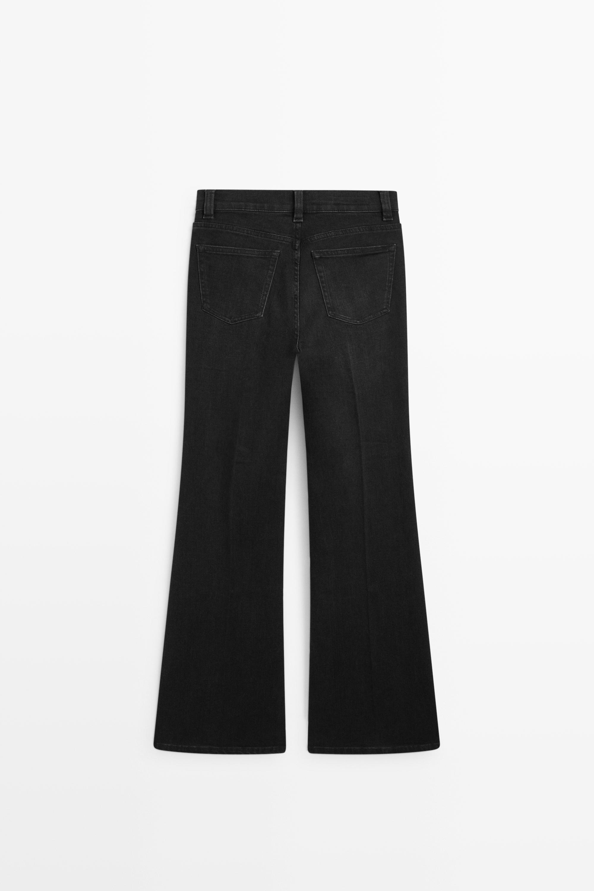 High-waist skinny flare jeans