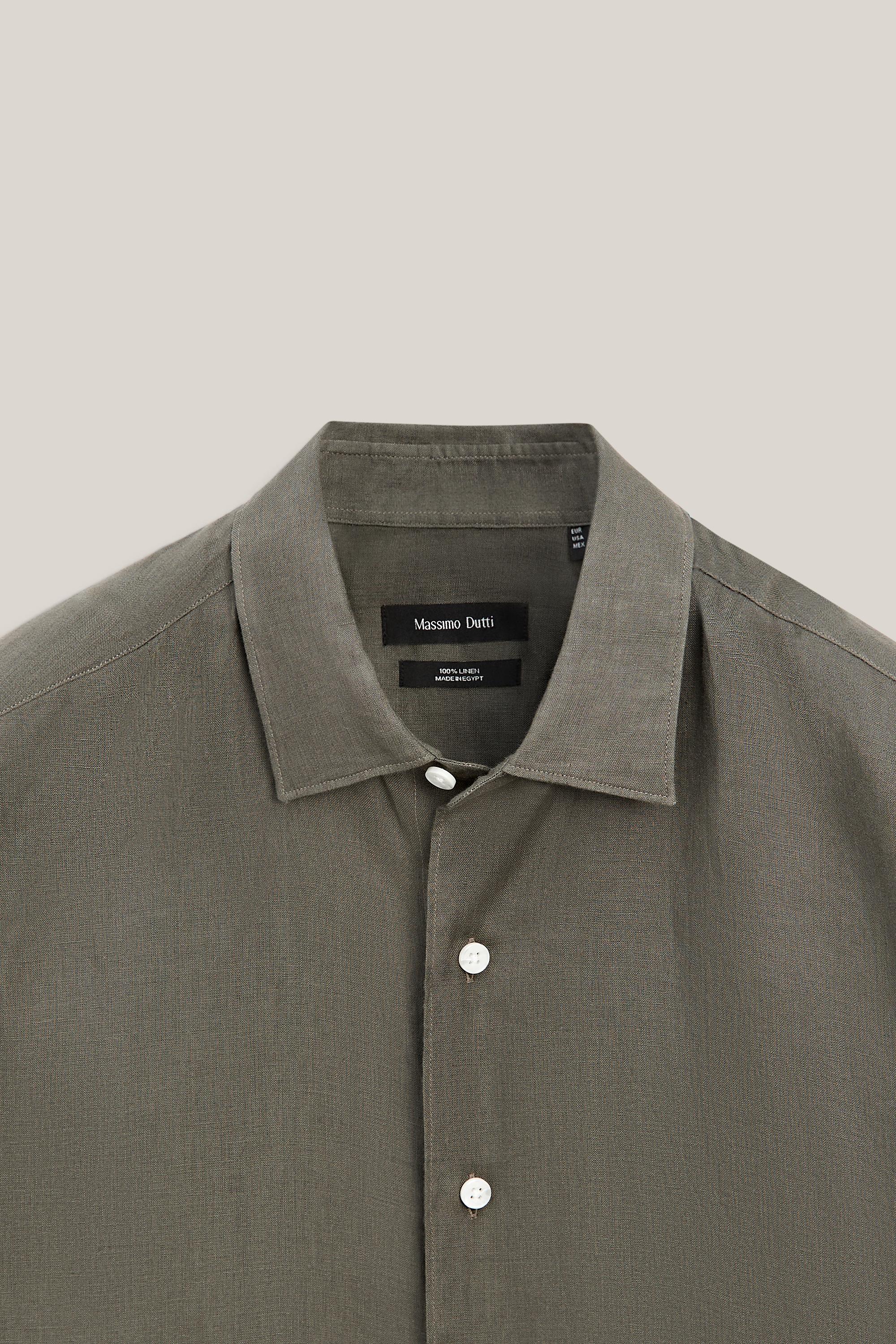 Extra fine 100% linen shirt - LIMITED EDITION — GREEN