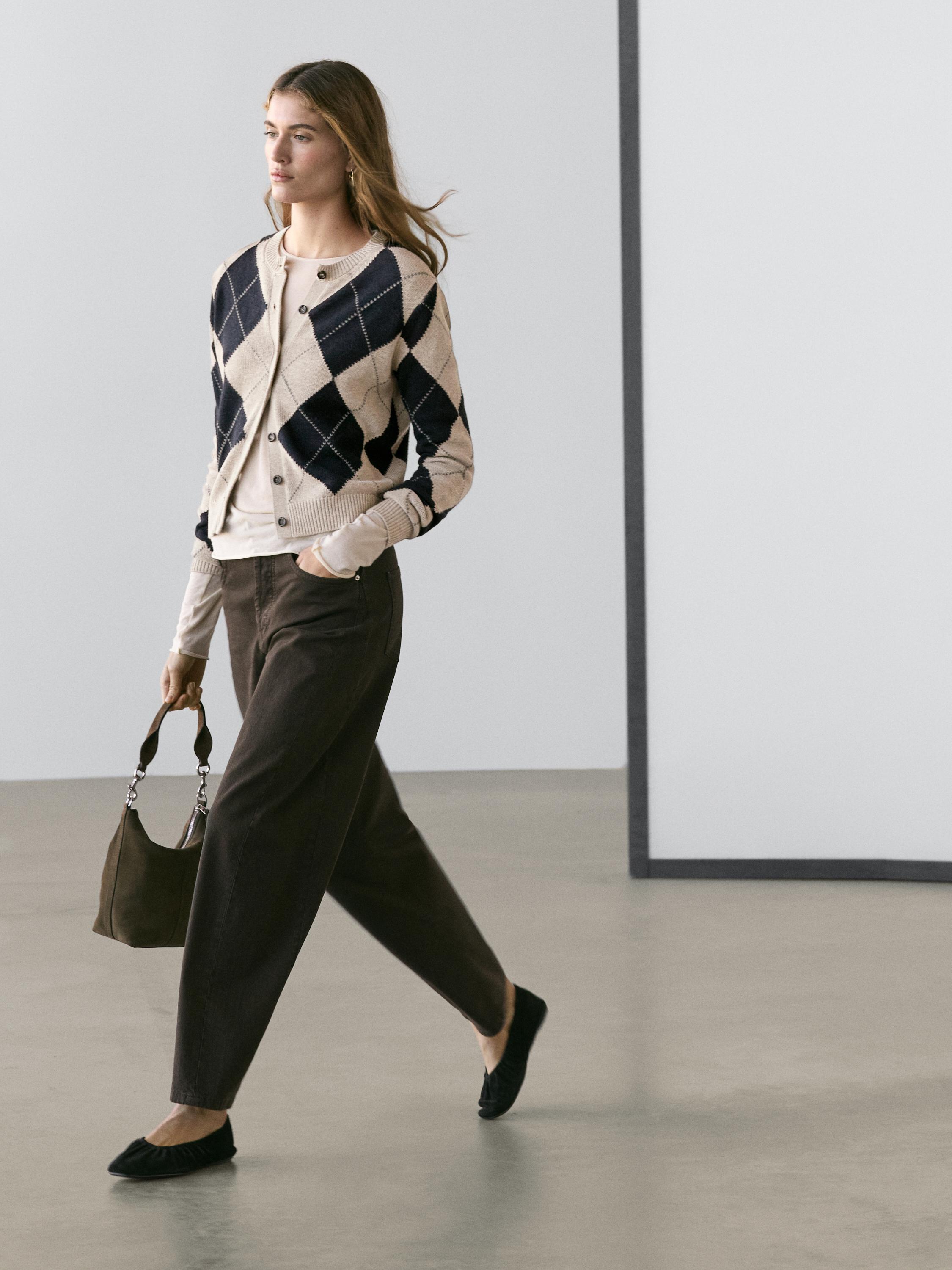 Wide-leg jeans — DARK KHAKI