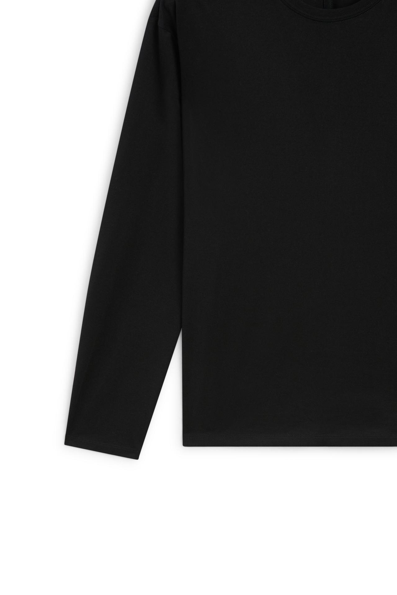 100% cotton long sleeve T-shirt - LIMITED EDITION — BLACK