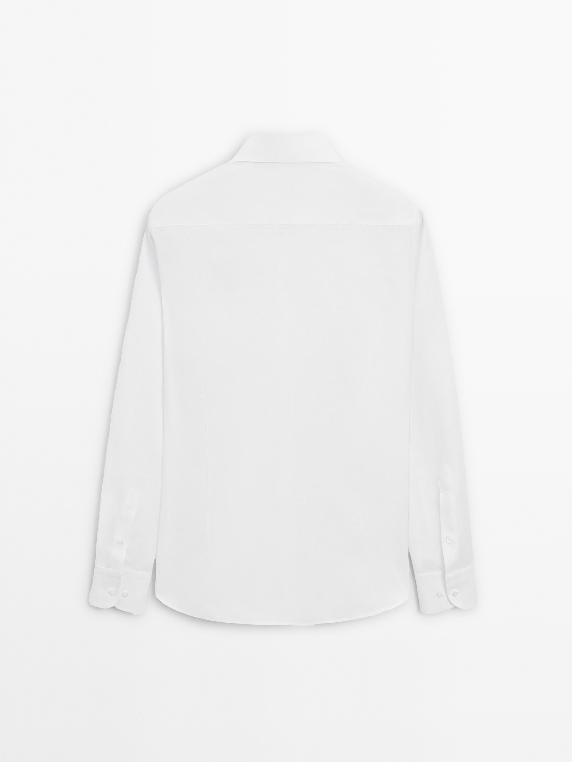Chemise slim 100 % lin