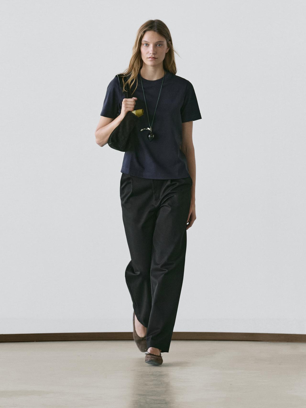 Short sleeve interlock T-shirt — NAVY BLUE