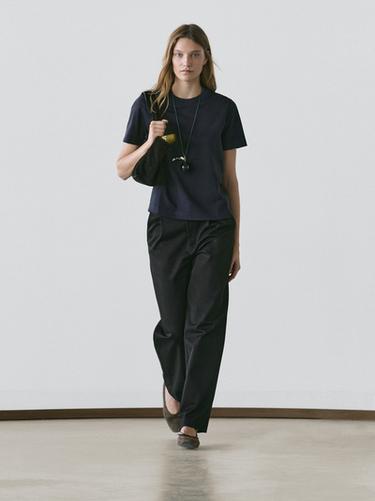 Short sleeve interlock T-shirt — NAVY BLUE 1