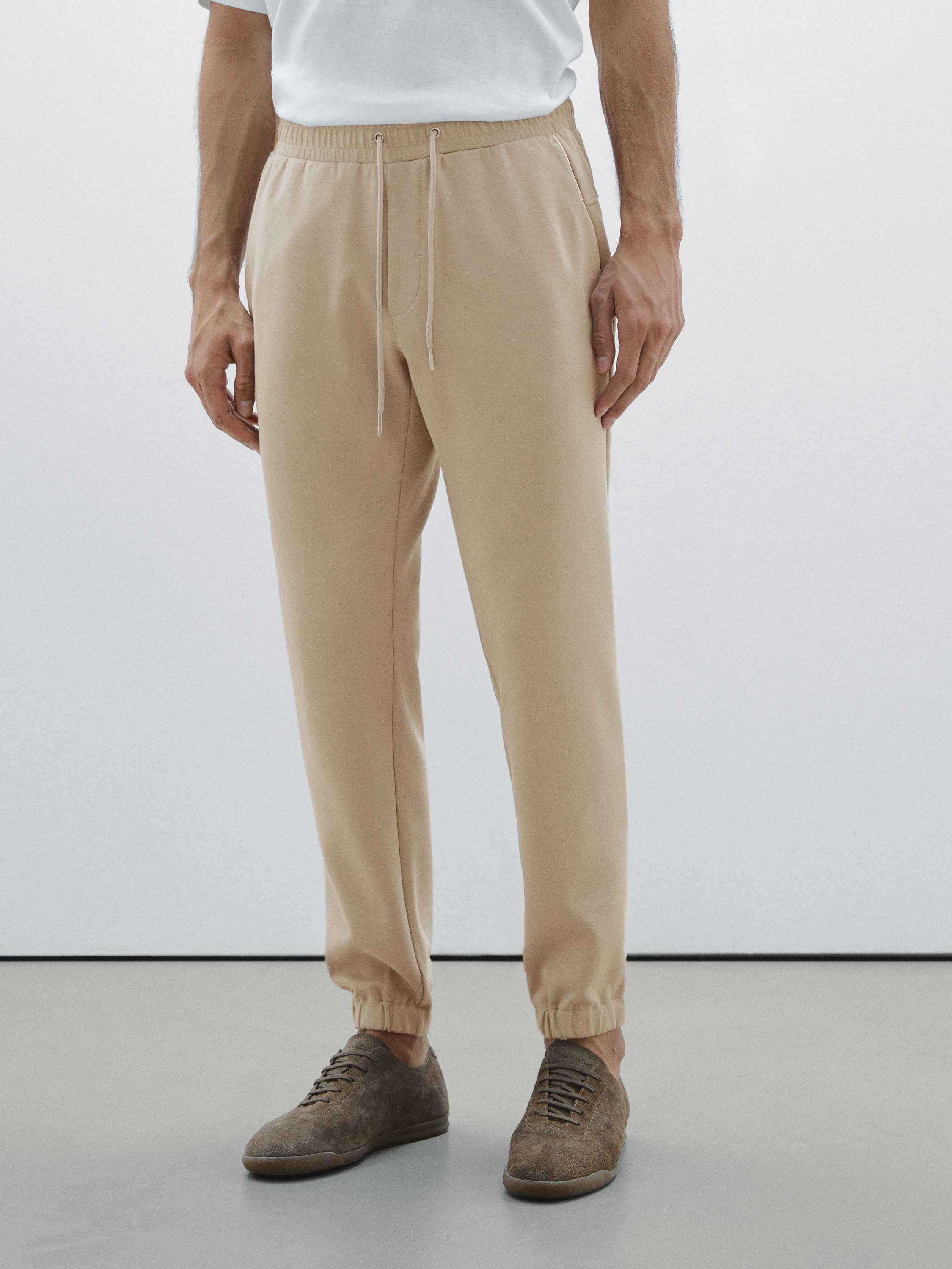 بنطلون رياضي من القطن المخلوط